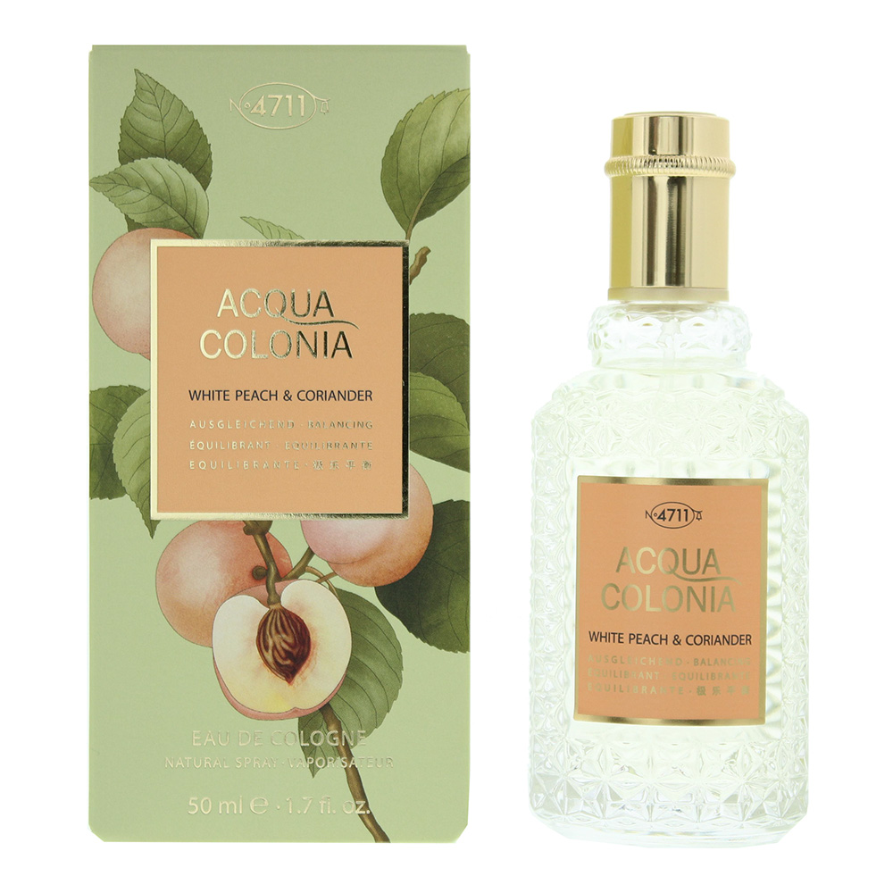 4711 Unisex Acqua Colonia White Peach & Coriander Eau De Cologne 50ml - Green - One Size