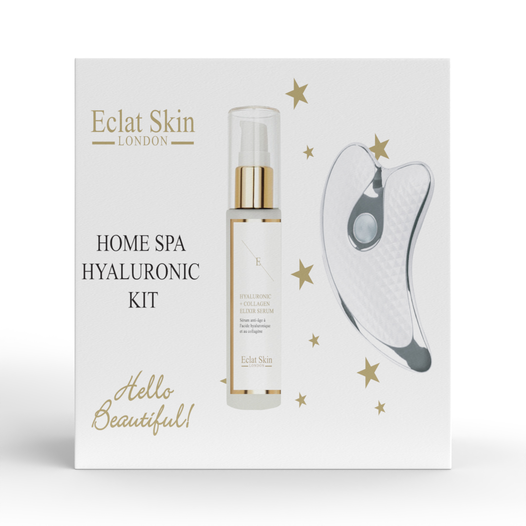 Eclat Skin London Womens Home Spa Hyaluronic Kit (Sonic Gua SHA + H Serum) - NA - One Size