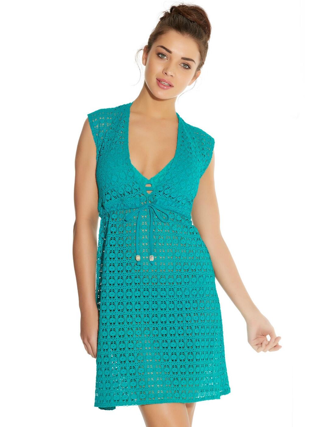 Freya Womens Spirit Beach Tunic Dress - Green - Size X-Small