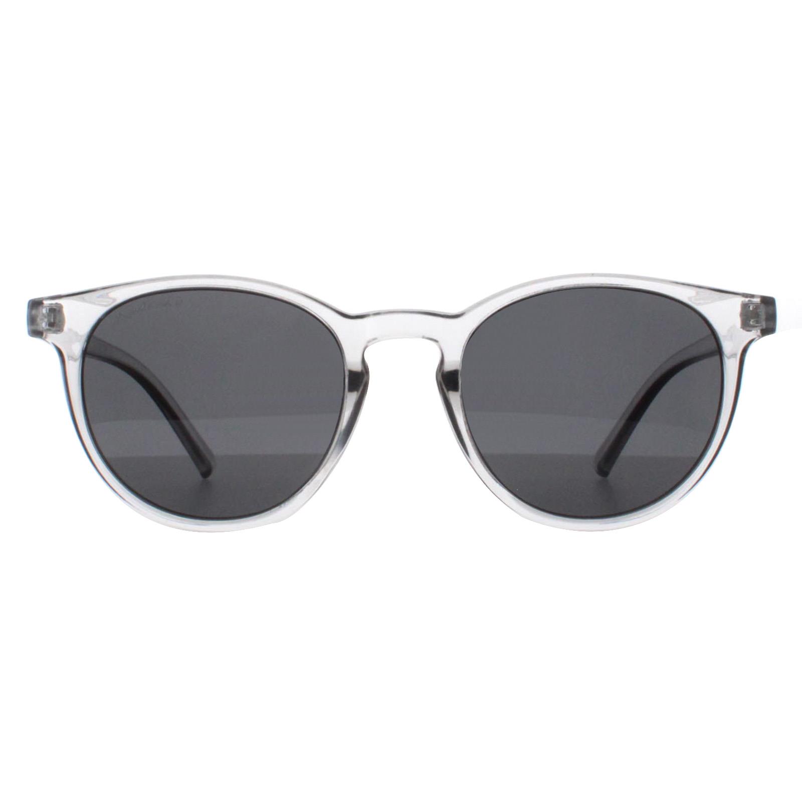 Montana Round Unisex Shiny Clear Grey Smoke Polarized MP75 - One Size