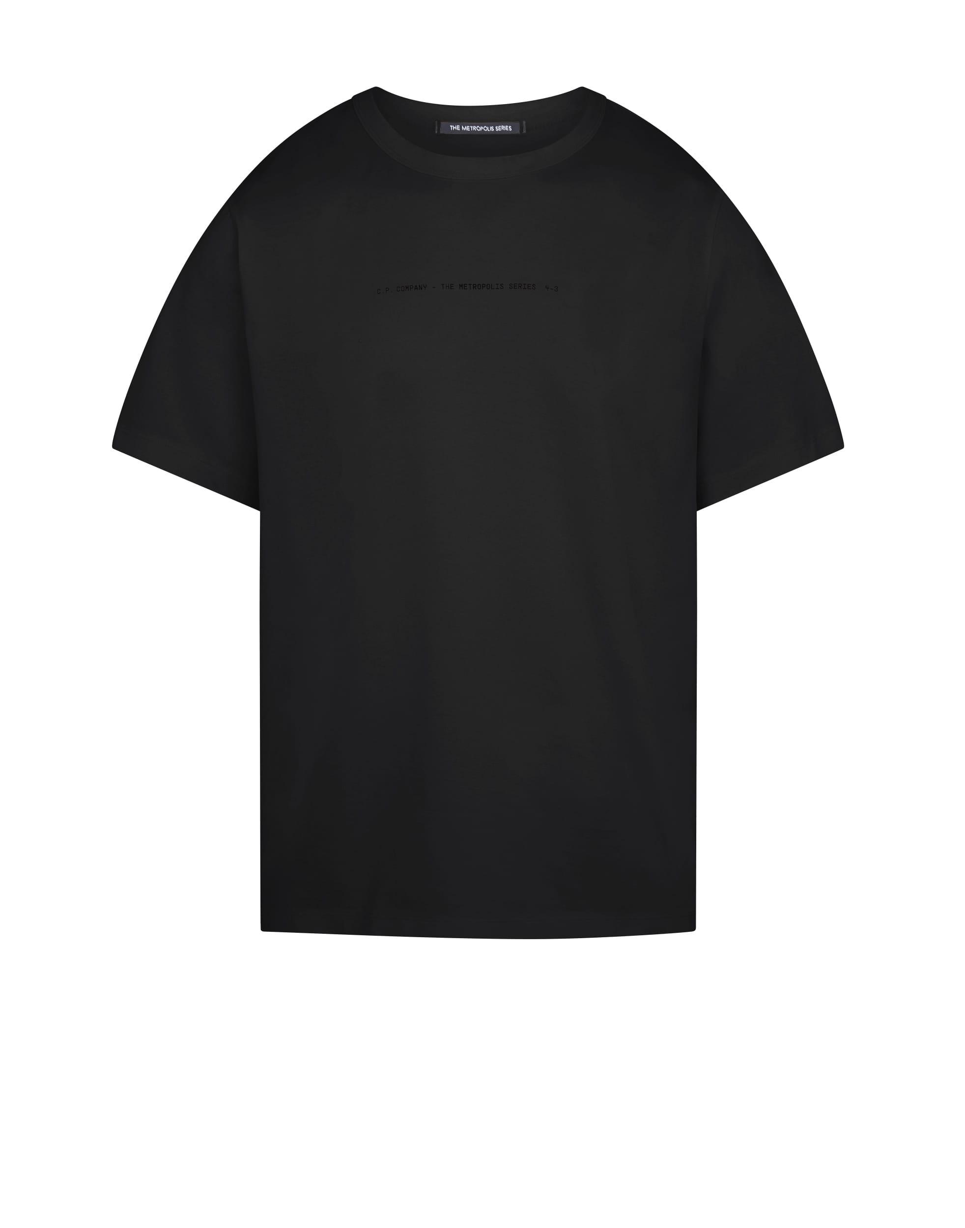 C.P. Company Mens Mercerized Urban T-Shirt in Black material_cotton - Size Large