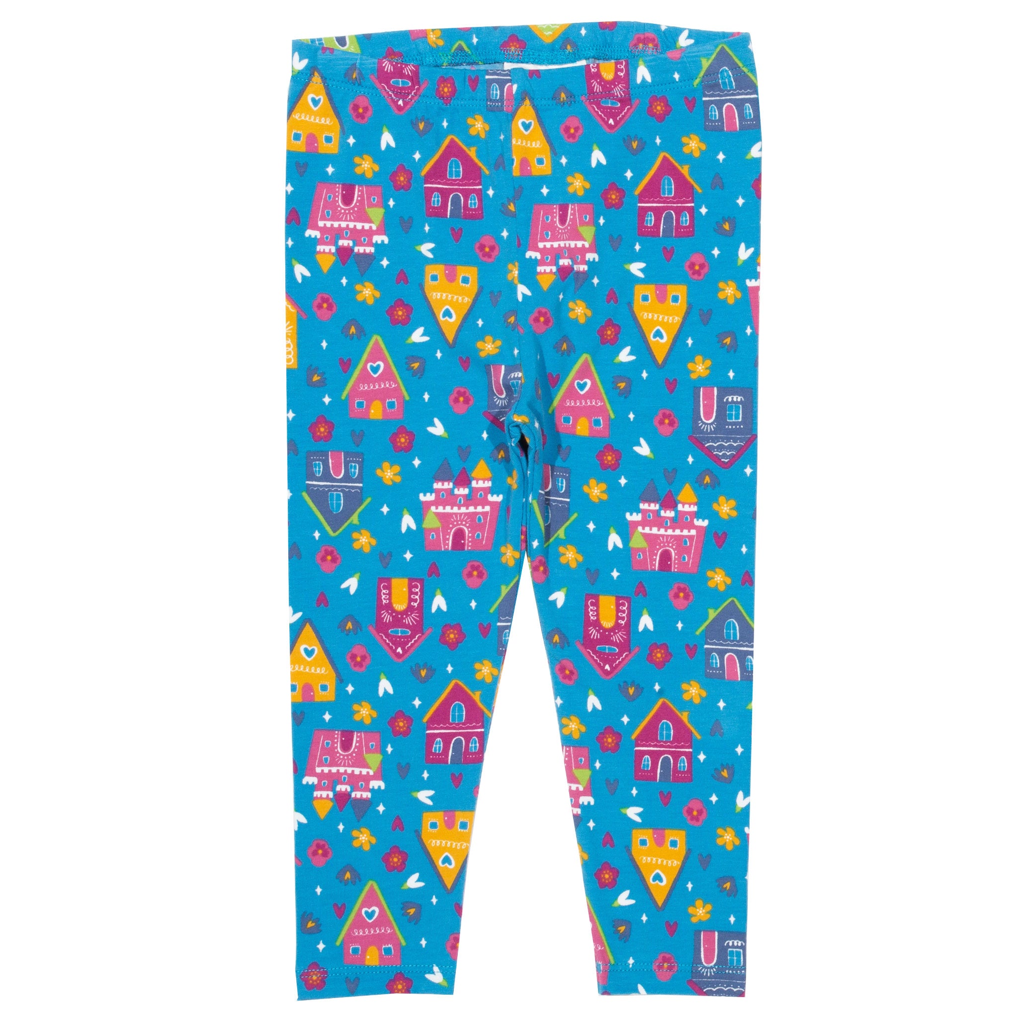 Kite Clothing Girls Happy Homes Leggings - Blue Cotton - Size 0-3M