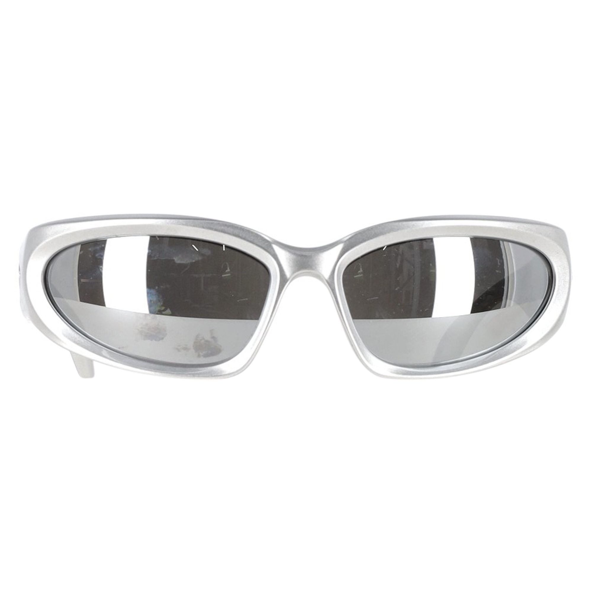 Balenciaga Pre-owned Womens Swift Oval Frame Sunglasses in Silver Acetate - One Size