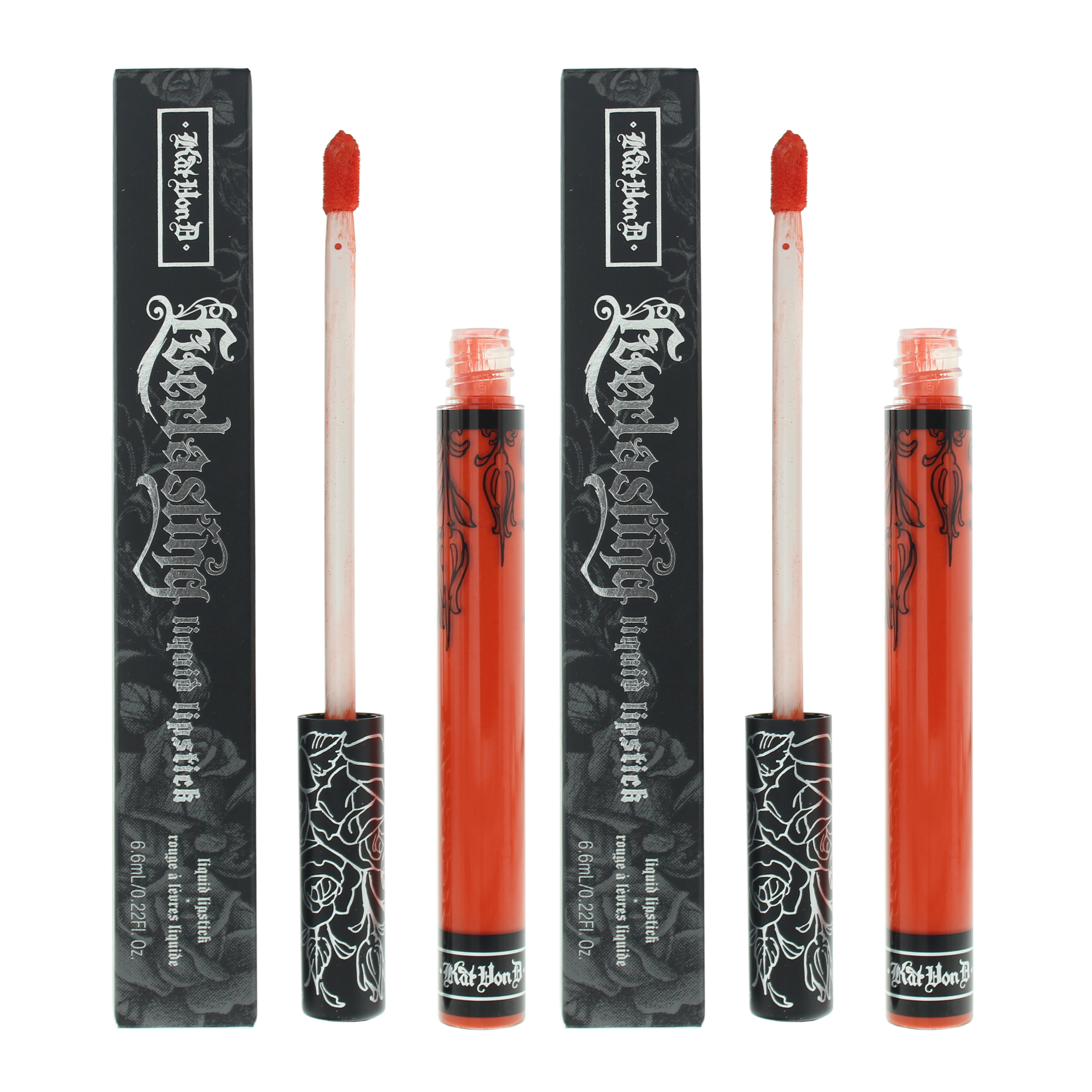 KVD Womens Kat Von D Everlasting Liquid Lipstick 6.6ml - A Go Go x 2 - NA - One Size