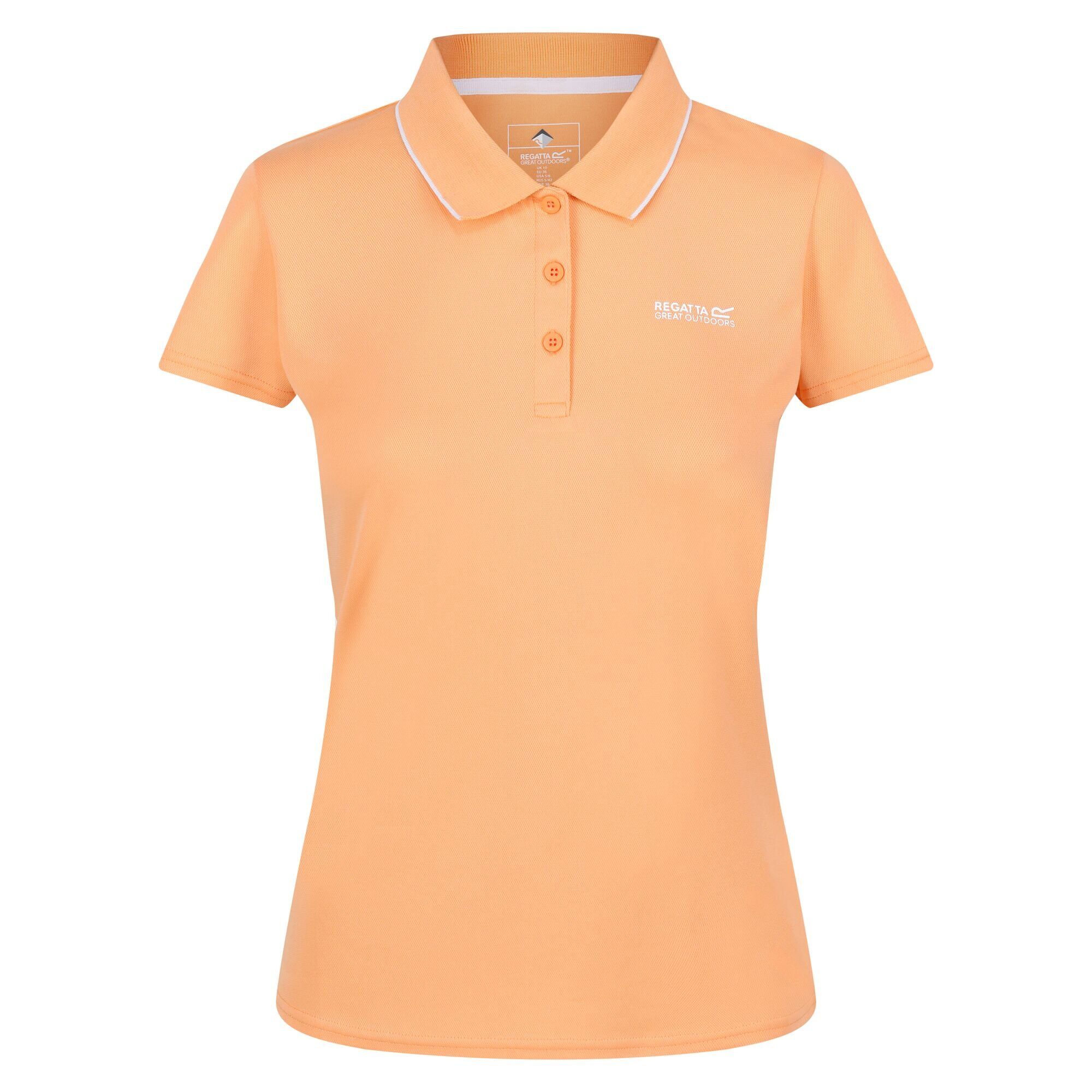 Regatta Dames/dames Maverick V Polo Shirt (Papaya)