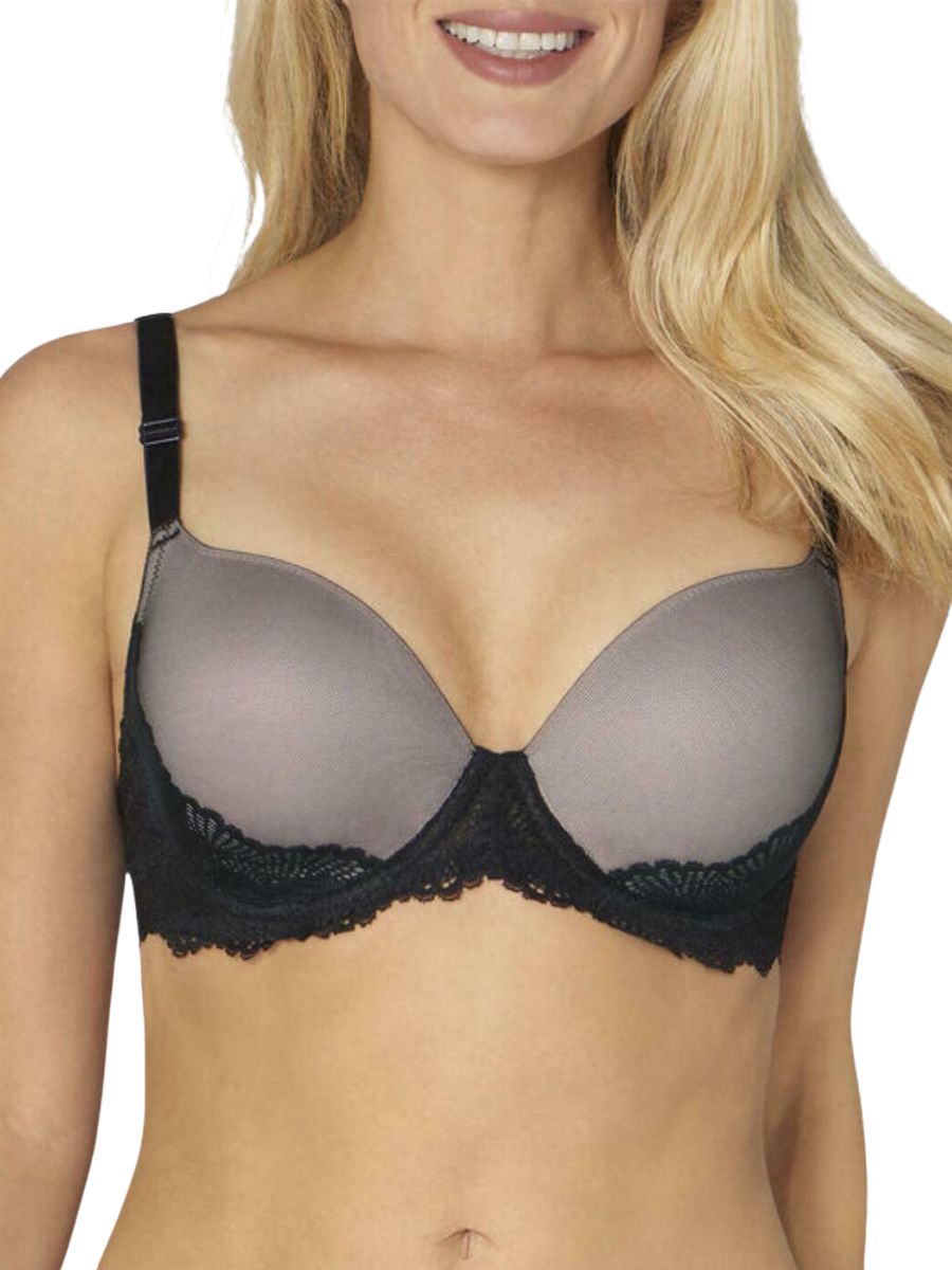 Triumph Womens Lace Spotlight Padded Bra Black Polyamide - Size 32D