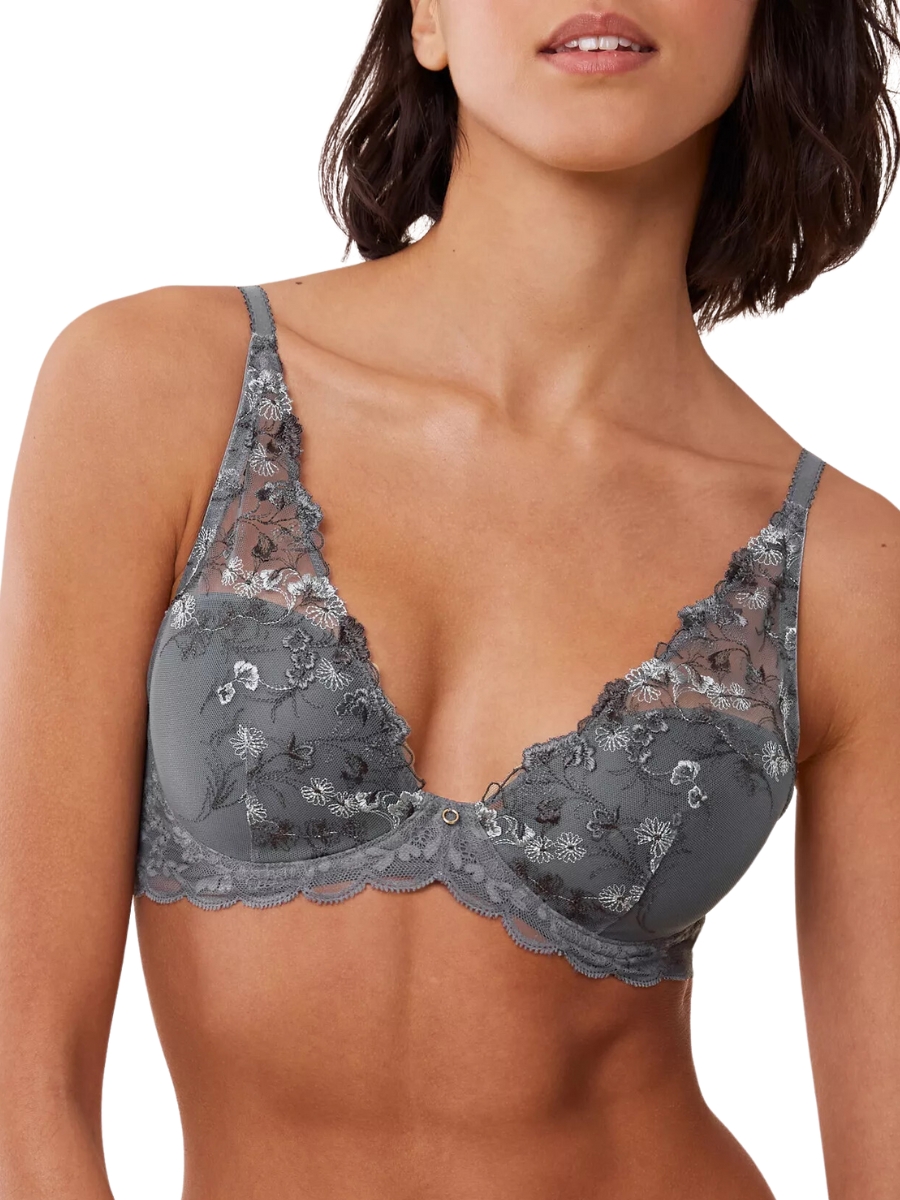 Triumph Womens Sensual Spotlight High Apex Bra - Grey Polyamide - Size 32C