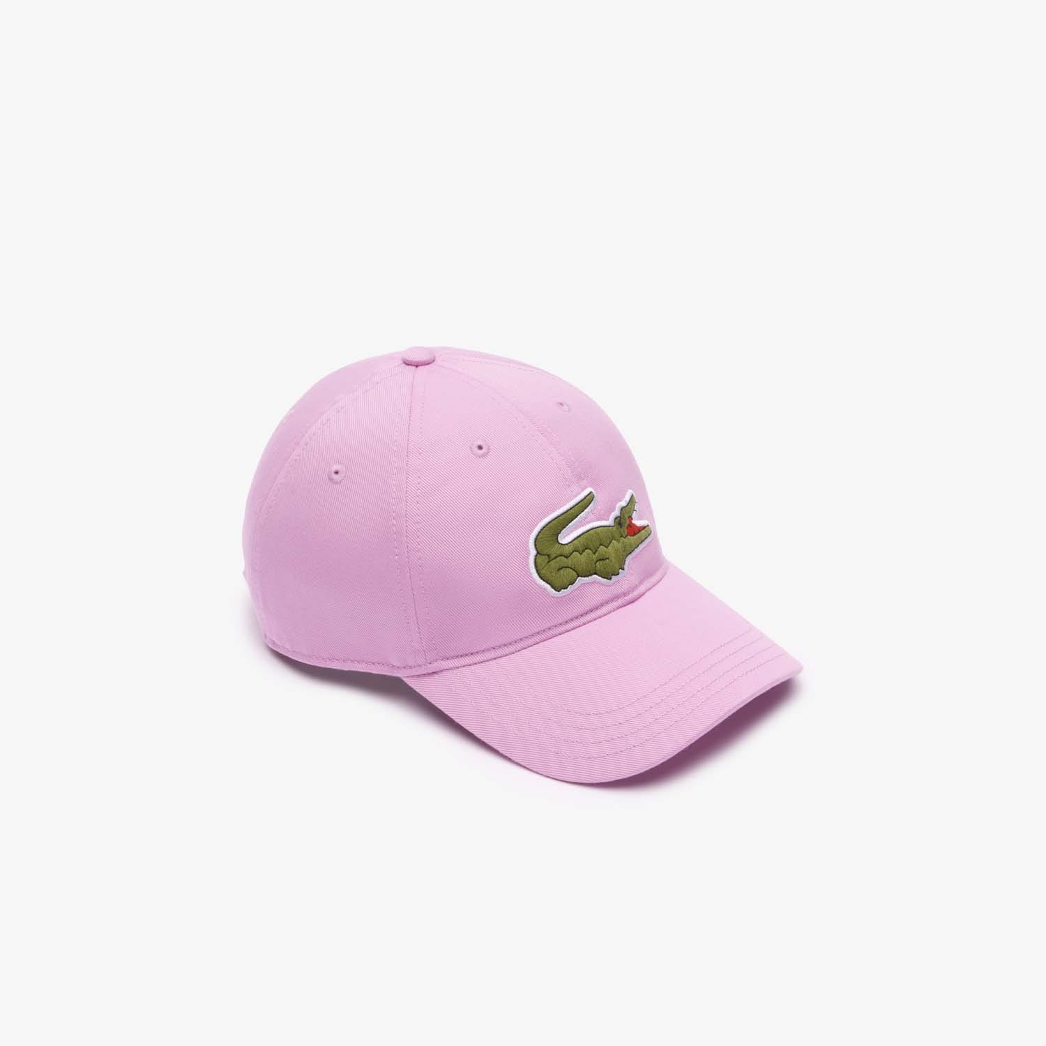 Lacoste Mens Accessories Adjustable Cotton Twill Cap in Pink - One Size