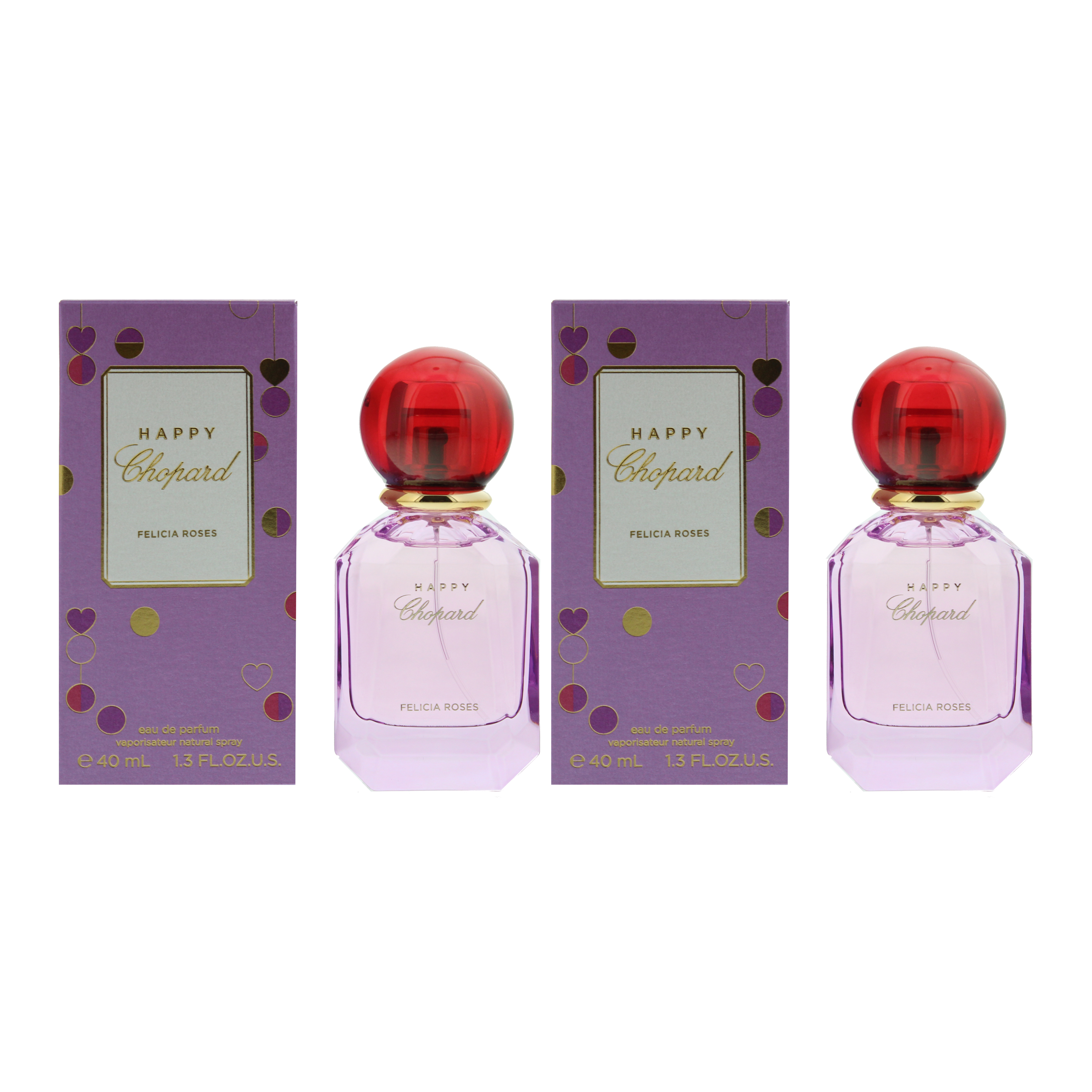 Chopard Womens Happy Felicia Roses Eau de Parfum 40ml x 2 - One Size