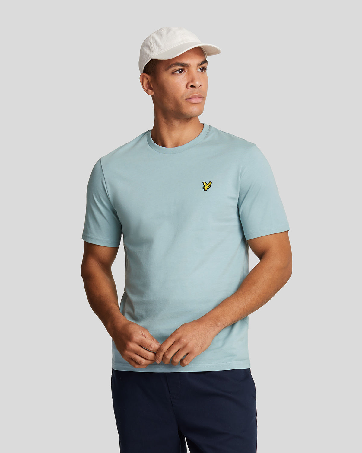 Lyle & Scott Mens Plain T-Shirt in Blue - Size X-Small