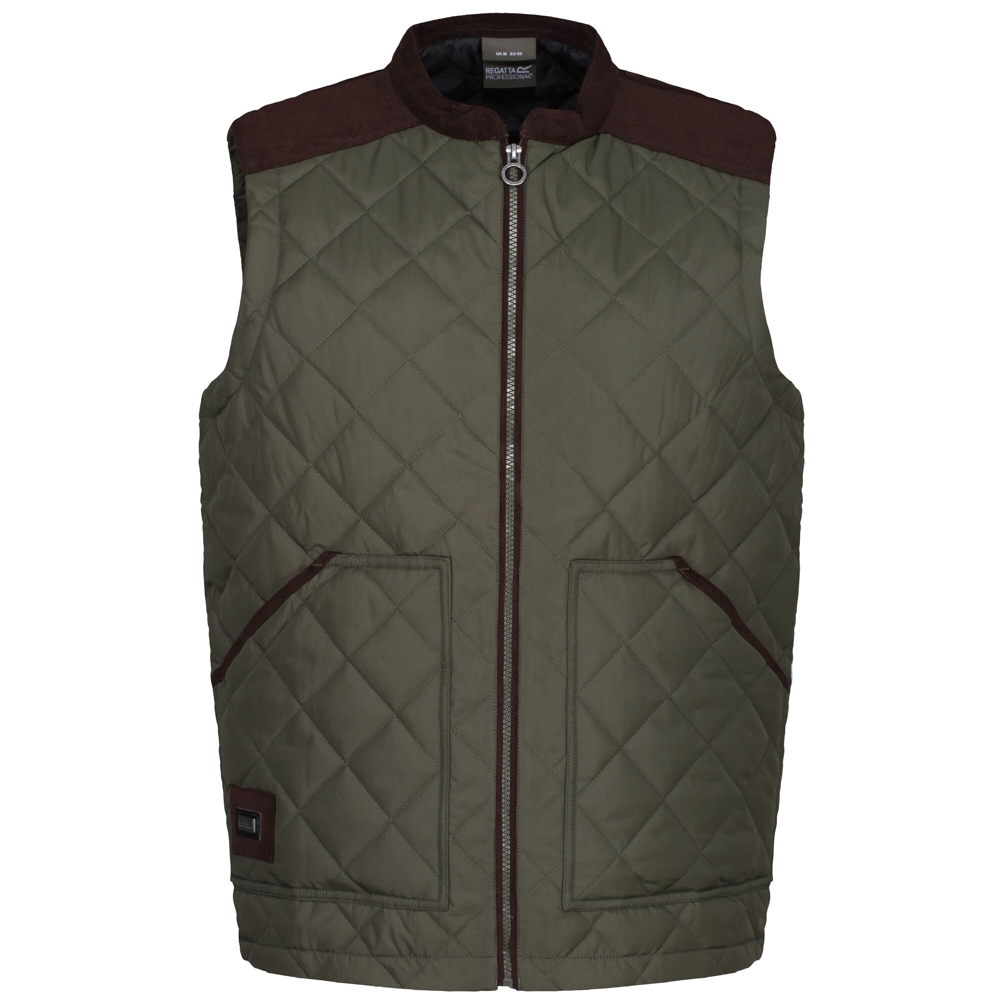 Regatta Heren Moreton gewatteerde bodywarmer (Donkere Khaki)