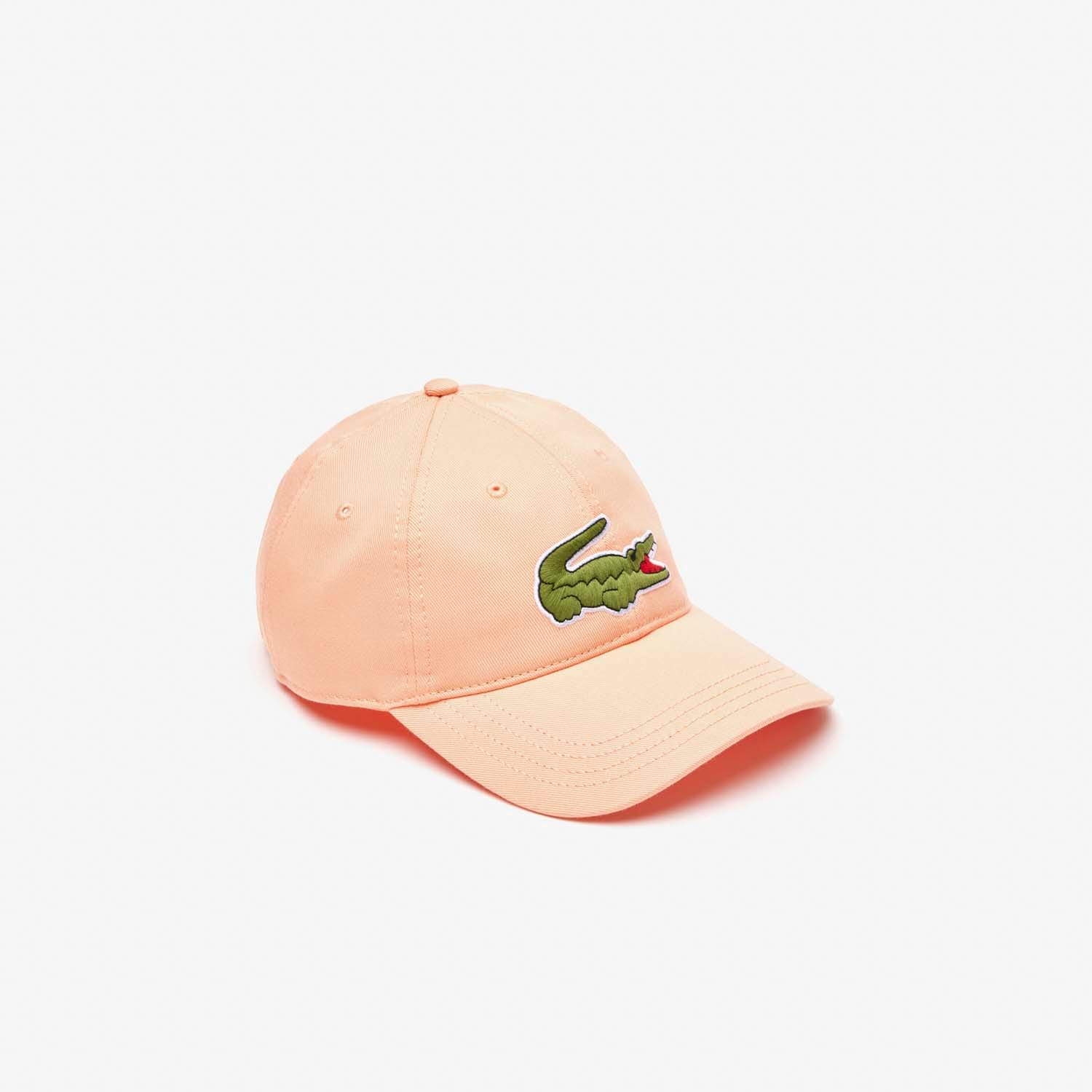 Lacoste Mens Accessories Adjustable Cotton Twill Cap in Orange material_cotton - One Size