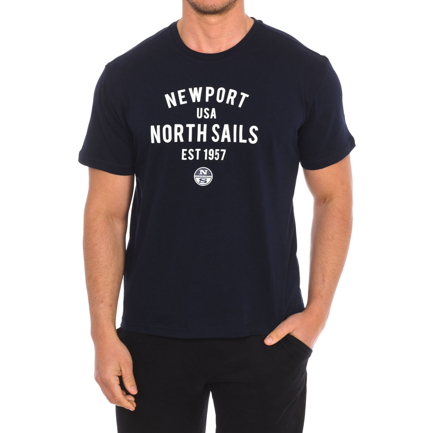 North Sails Mens Short sleeve t-shirt 9024010 man - Blue - Size 2XL