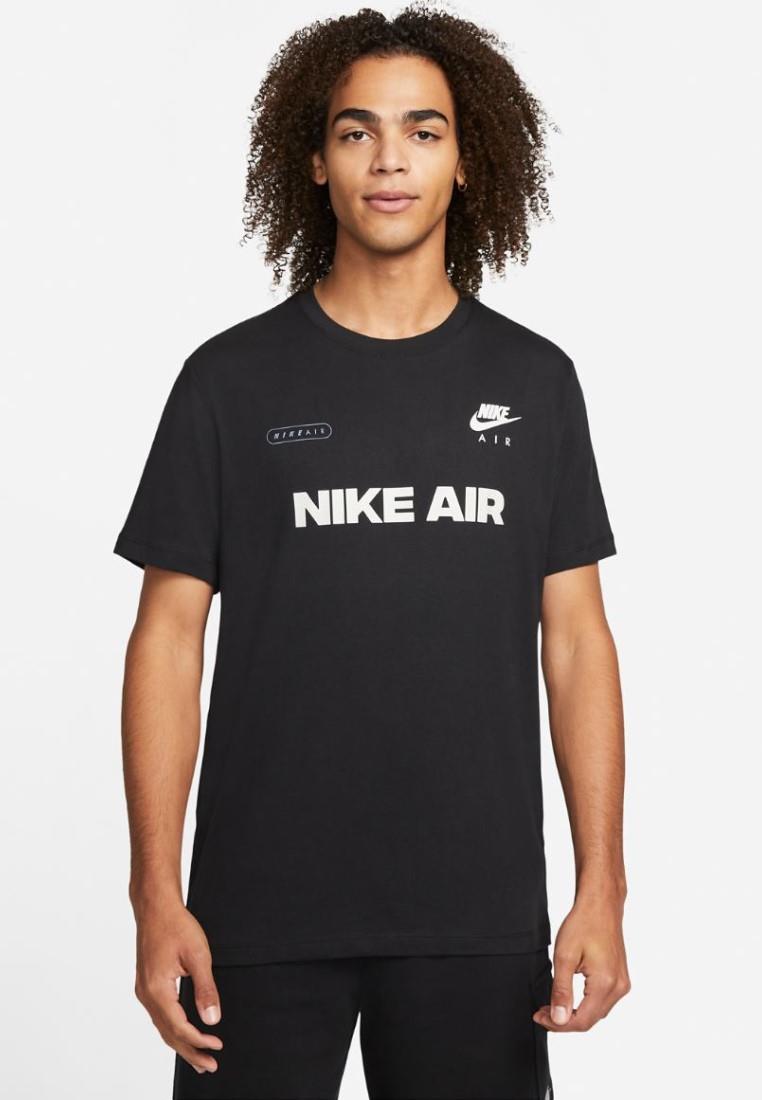 Nike Air Mens T Shirt in Black Cotton - Size Large