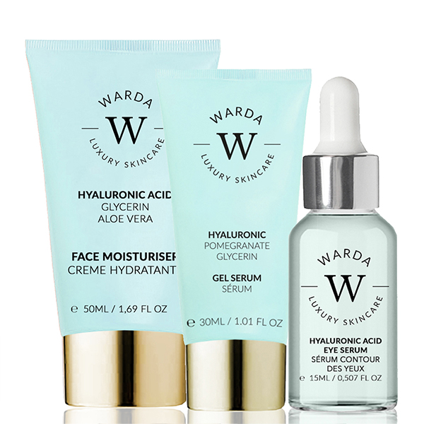 Warda Luxury skincare Unisex Skin Hydration Boost Hyaluronic Acid Moisturiser Face Set - NA - One Size