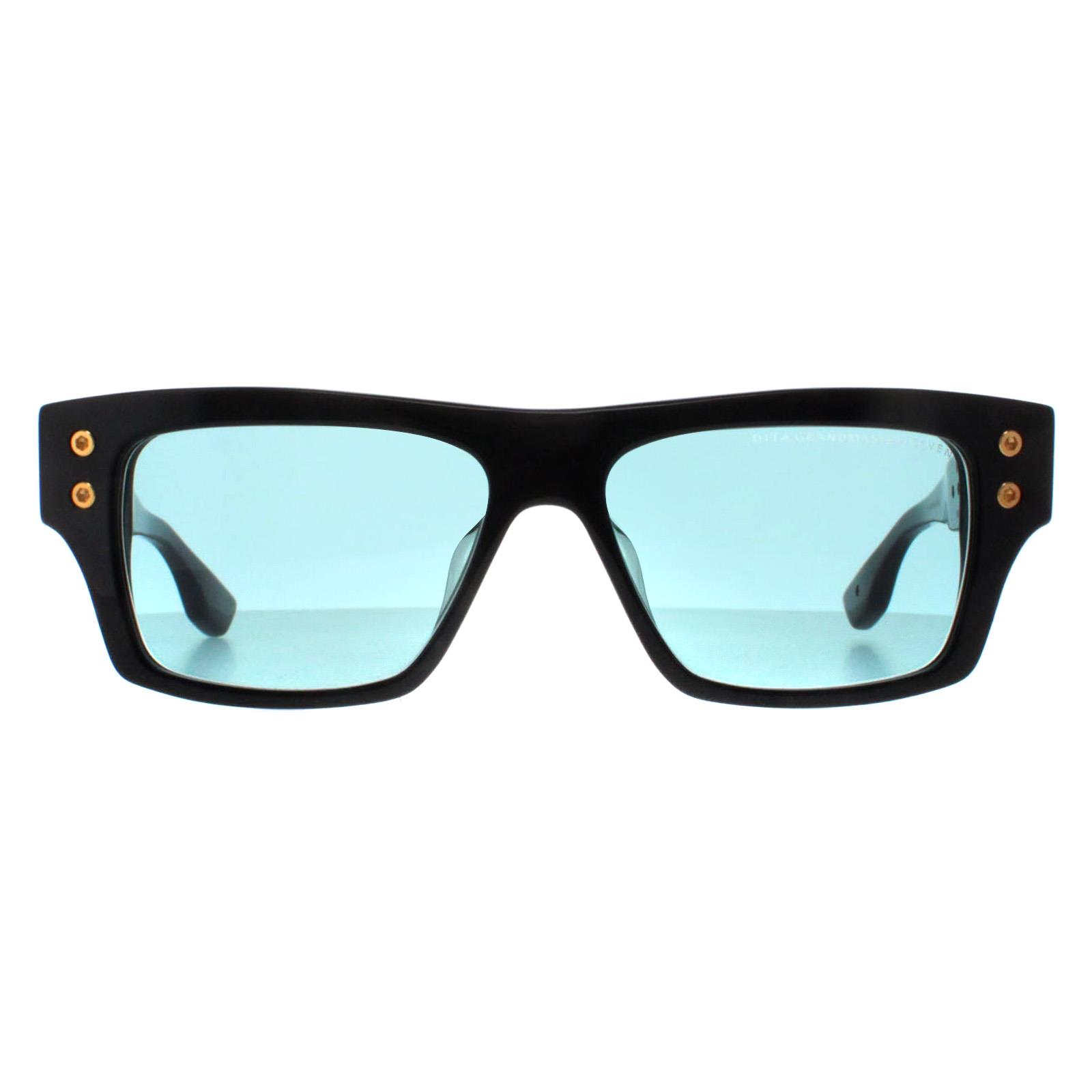 DITA Rectangle Unisex Black Yellow Gold Dark Turquoise Grandmaster Seven - One Size