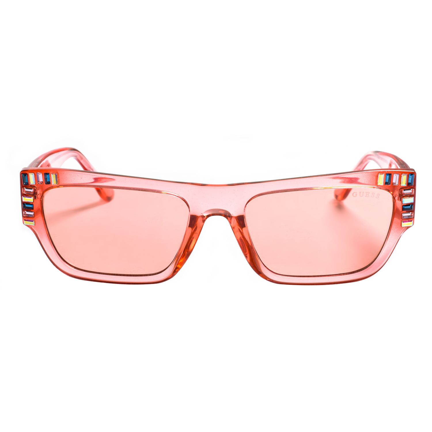 Guess Womenss acetate sunglasses with rectangular shape GU7902 - Pink - One Size