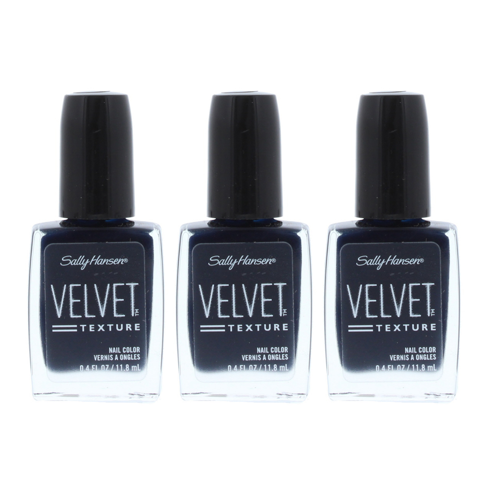 Sally Hansen Womens Velvet Texture Nail Color 11.8ml - 680 Deluxe x 3 - NA - One Size