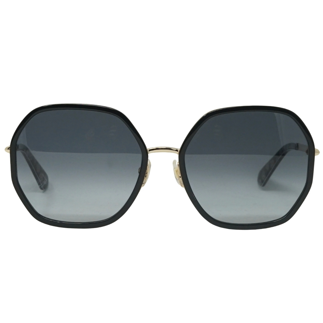 Kate Spade Womens NICOLA/G/S RHL Black Gold Sunglasses - One Size