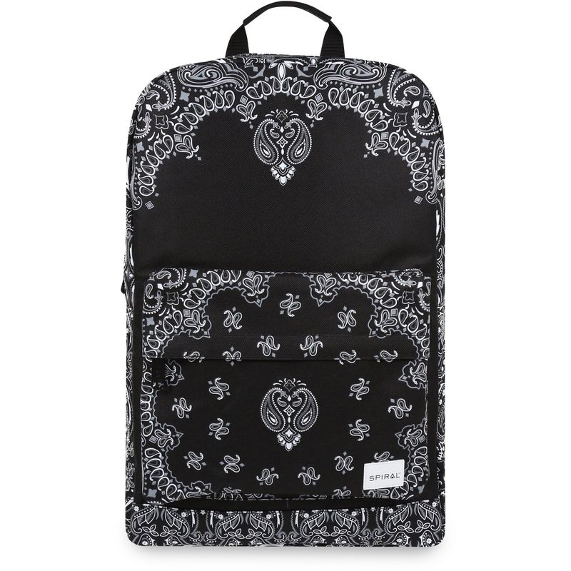 Spiral Mens Bandana Backpack - Black - One Size