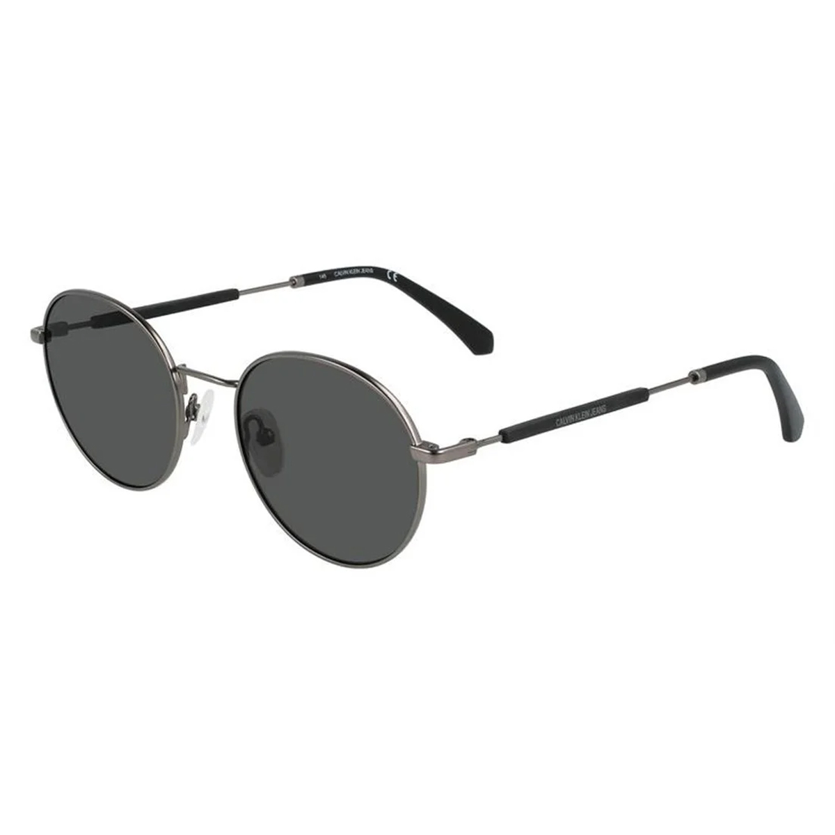 Calvin Klein CKJ20110S WoMens round shape metal sunglasses - Black - One Size