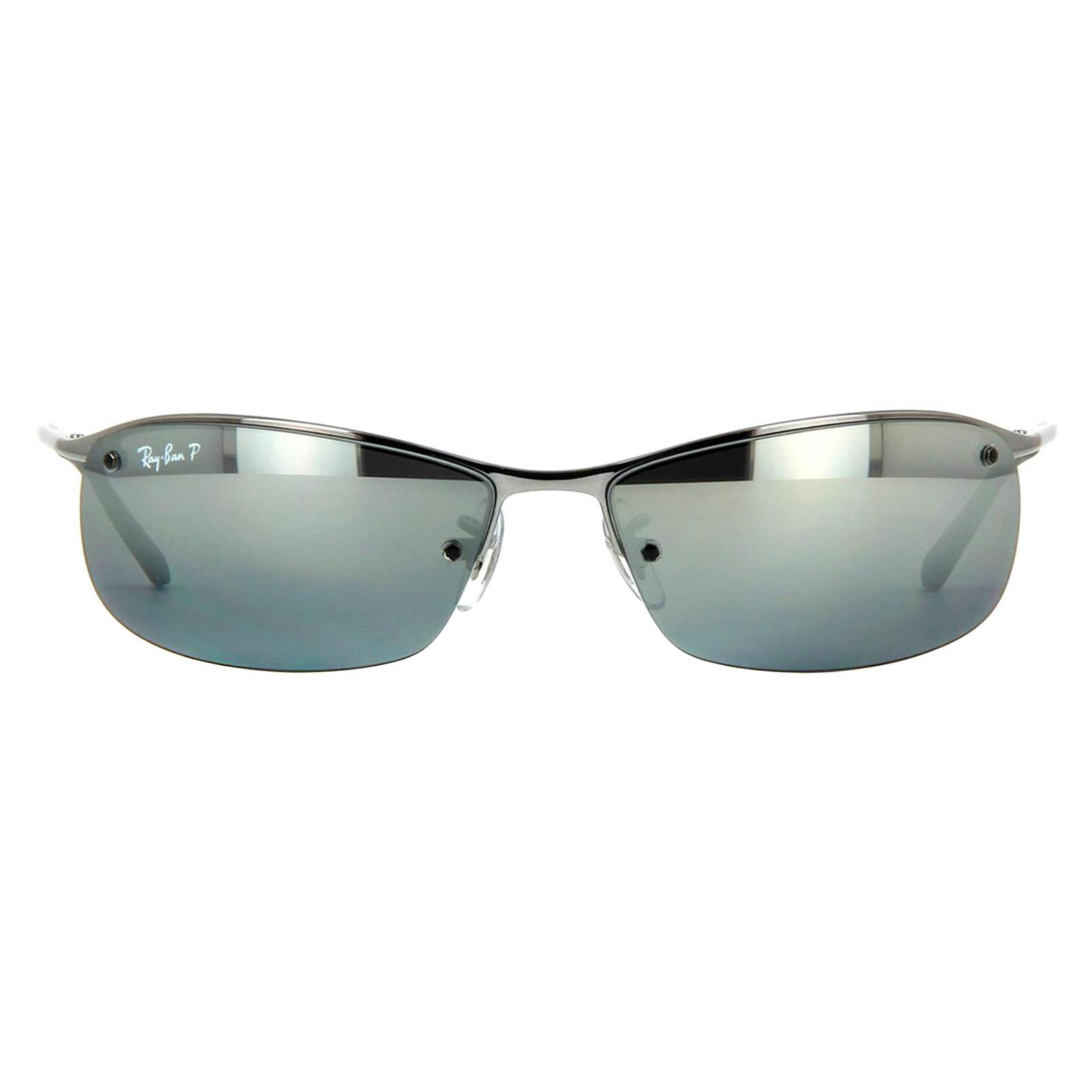 Ray-Ban Mens Sunglasses 3183 004 82 Gunmetal Silver Mirror Polarized - Grey - One Size