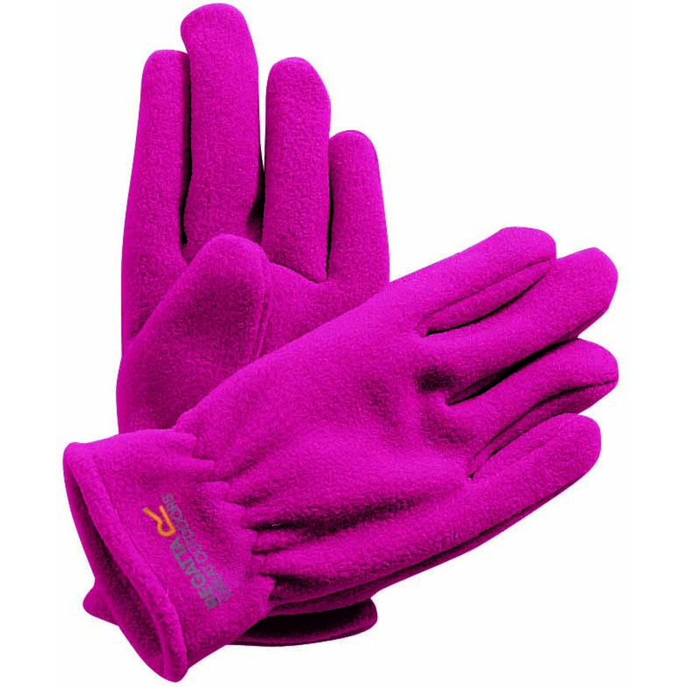 Regatta Boys & Girls Taz II Anti Pill Fleece Winter Walking Gloves - Pink - Size 11-12Y