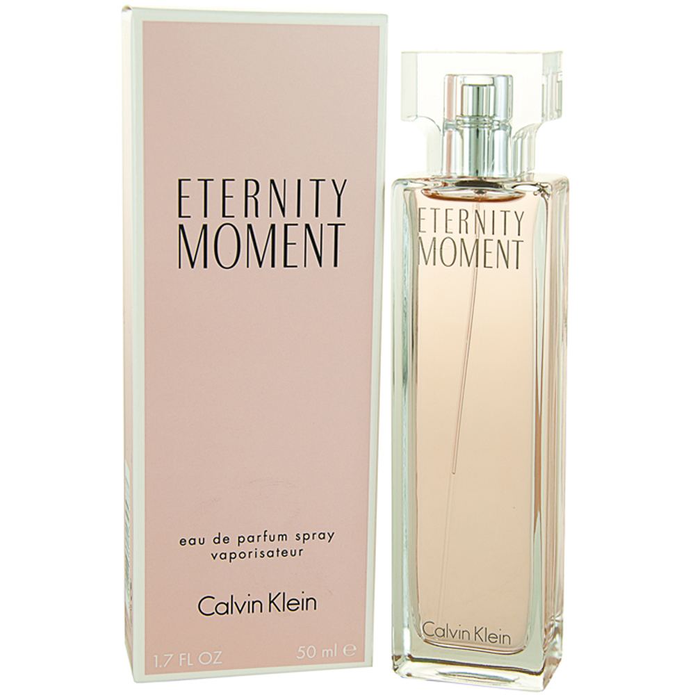 Calvin Klein Womens Eternity Moment Eau de Parfum 50ml Spray For Her - Pink - One Size