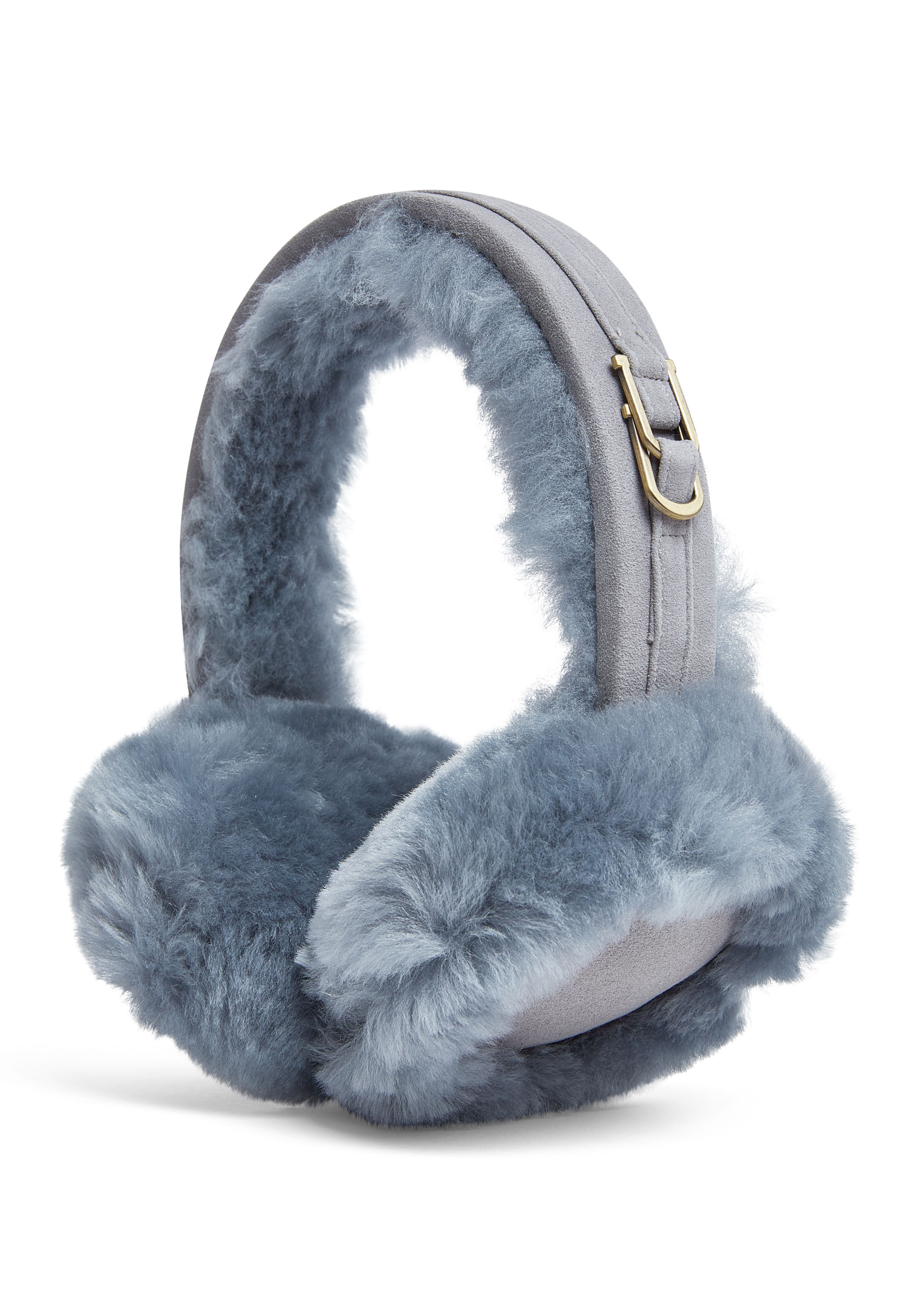 Infinity Leather Womens Winter Super Soft Fluffy Blue Ear Muffs Warm and Cozy Ear Warmers - One Size