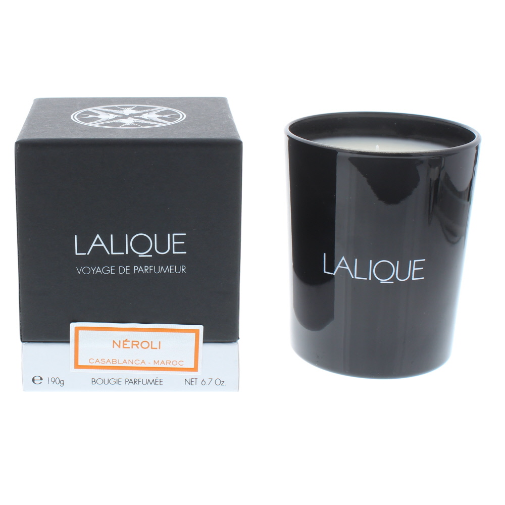 Lalique Néroli Casablanca Maroc Candle 190g - Black - One Size