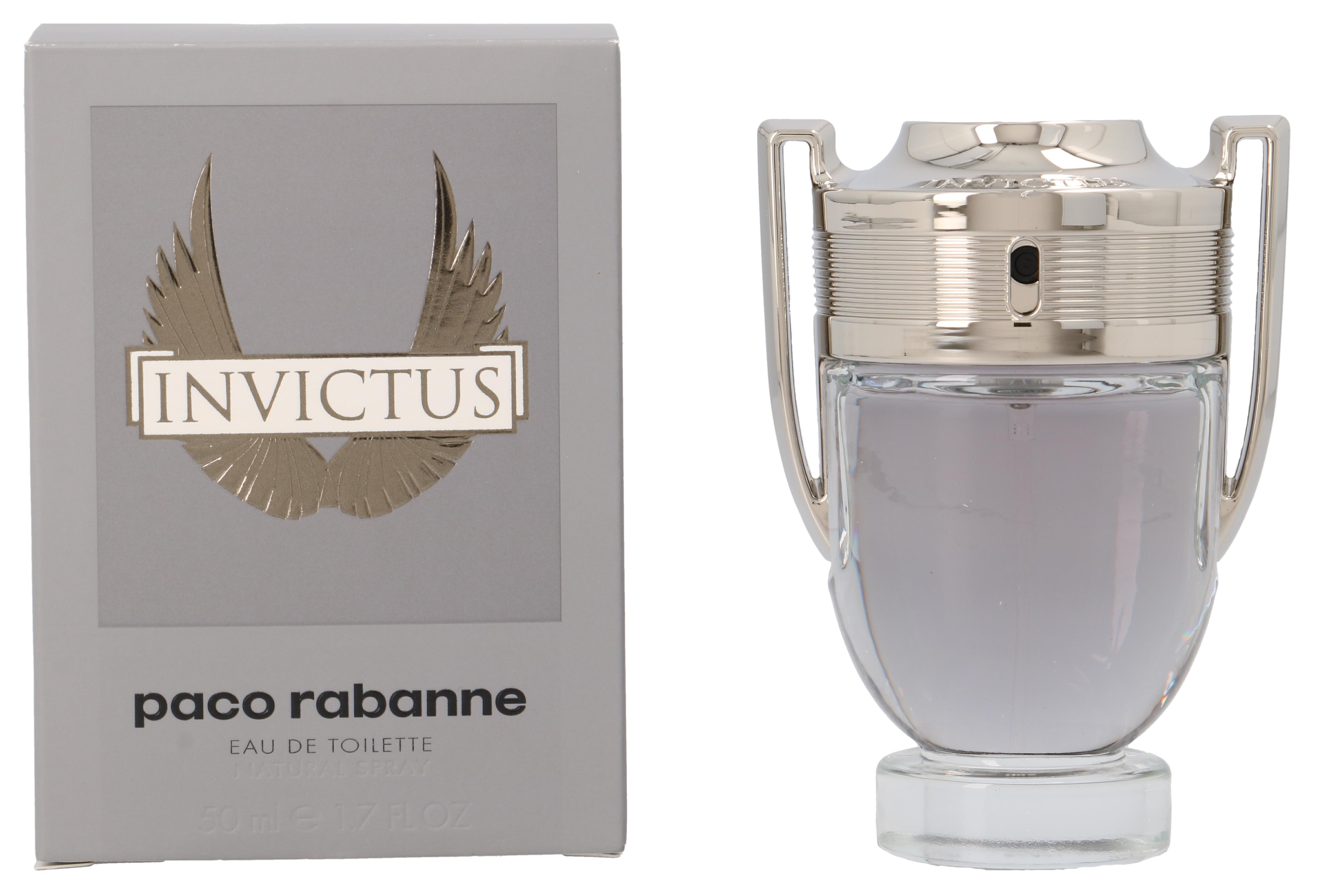 Paco Rabanne Mens Invictus Eau de Toilette 50ml - NA - One Size