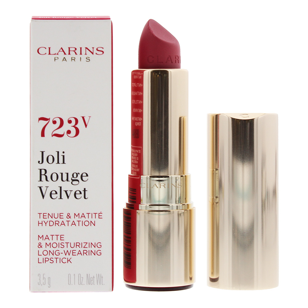 Clarins Womens Joli Rouge Velvet Matte & Moisturizing Long-Wearing Lipstick 723V Rasberry 3.5g - NA - One Size