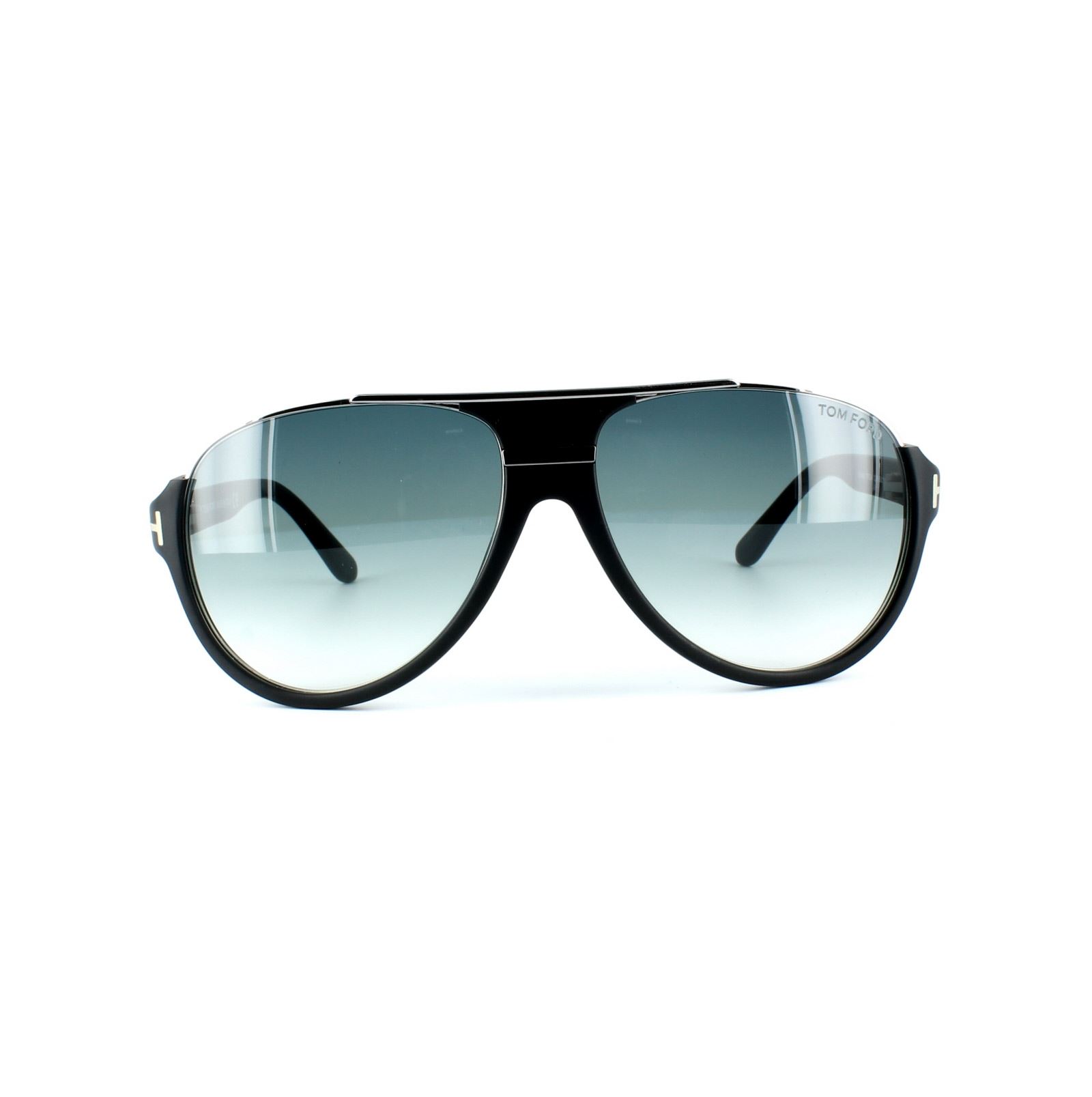 Tom Ford Mens Sunglasses 0334 Dimitry 02W Matt Black Blue Grey Gradient Metal - One Size