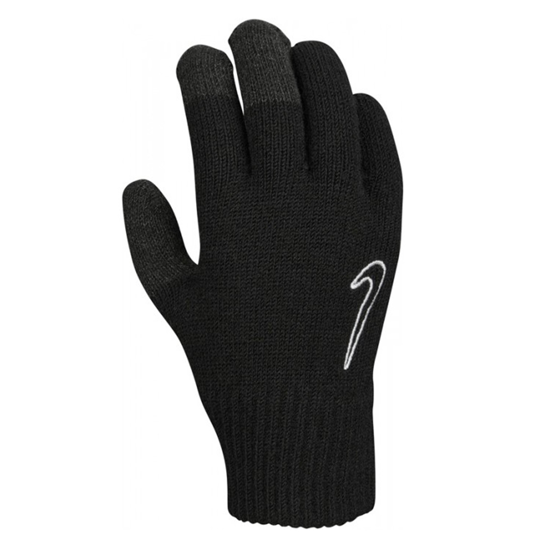 Nike Mens 2.0 Knitted Grip Gloves (Black/White) - Size L/XL