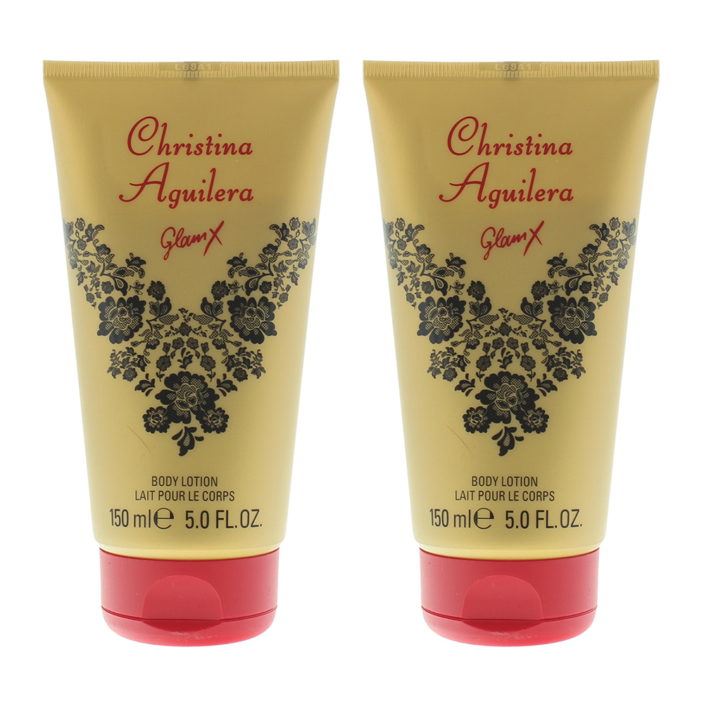 Christina Aguilera Womens Glam x Body Lotion 150ml For Her x 2 - One Size