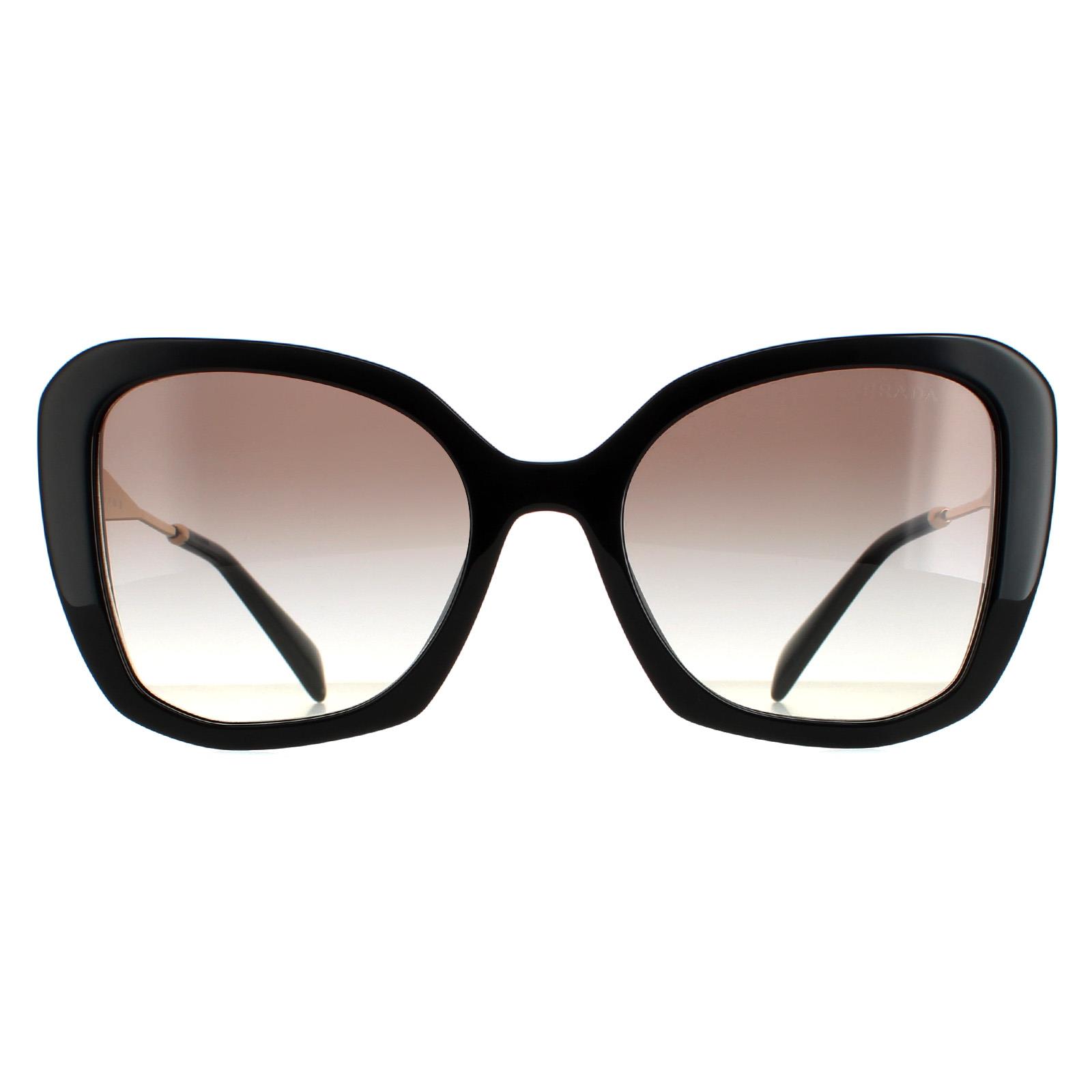 Prada Butterfly Womens Black Grey Gradient PR03YS - One Size