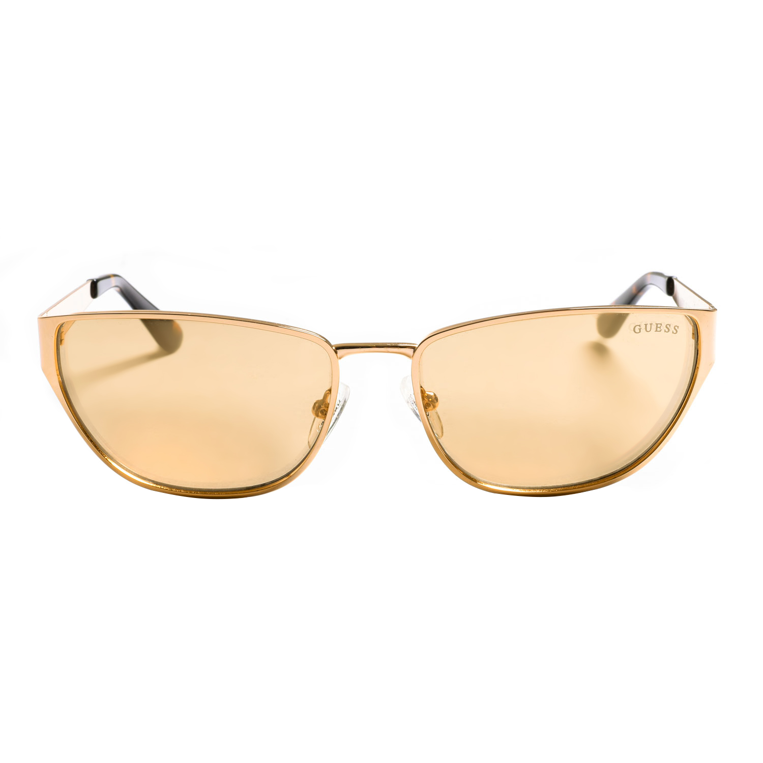 Guess Womenss metal sunglasses with rectangular shape GU7903 - Gold - One Size