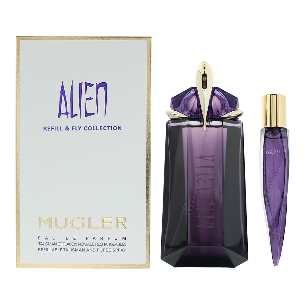 Mugler Womens Alien Eau de Parfum 90ml + Eau de 10ml Gift Set - NA - One Size