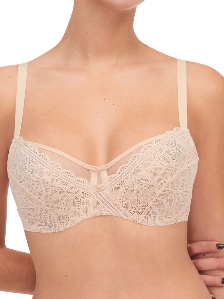 Chantelle Womens Easy Feel Floral Touch Full Cup Bra - Beige Polyamide - Size 36F