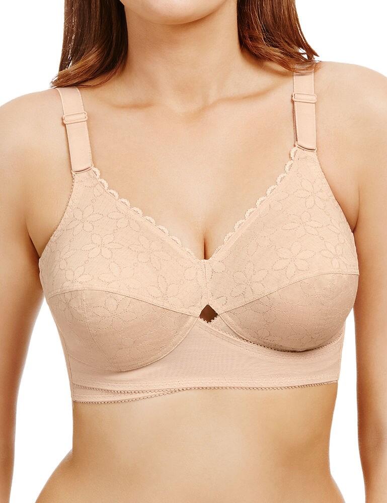 Berlei Womens Classic Non Wired Total Support Bra - Beige - Size 34F