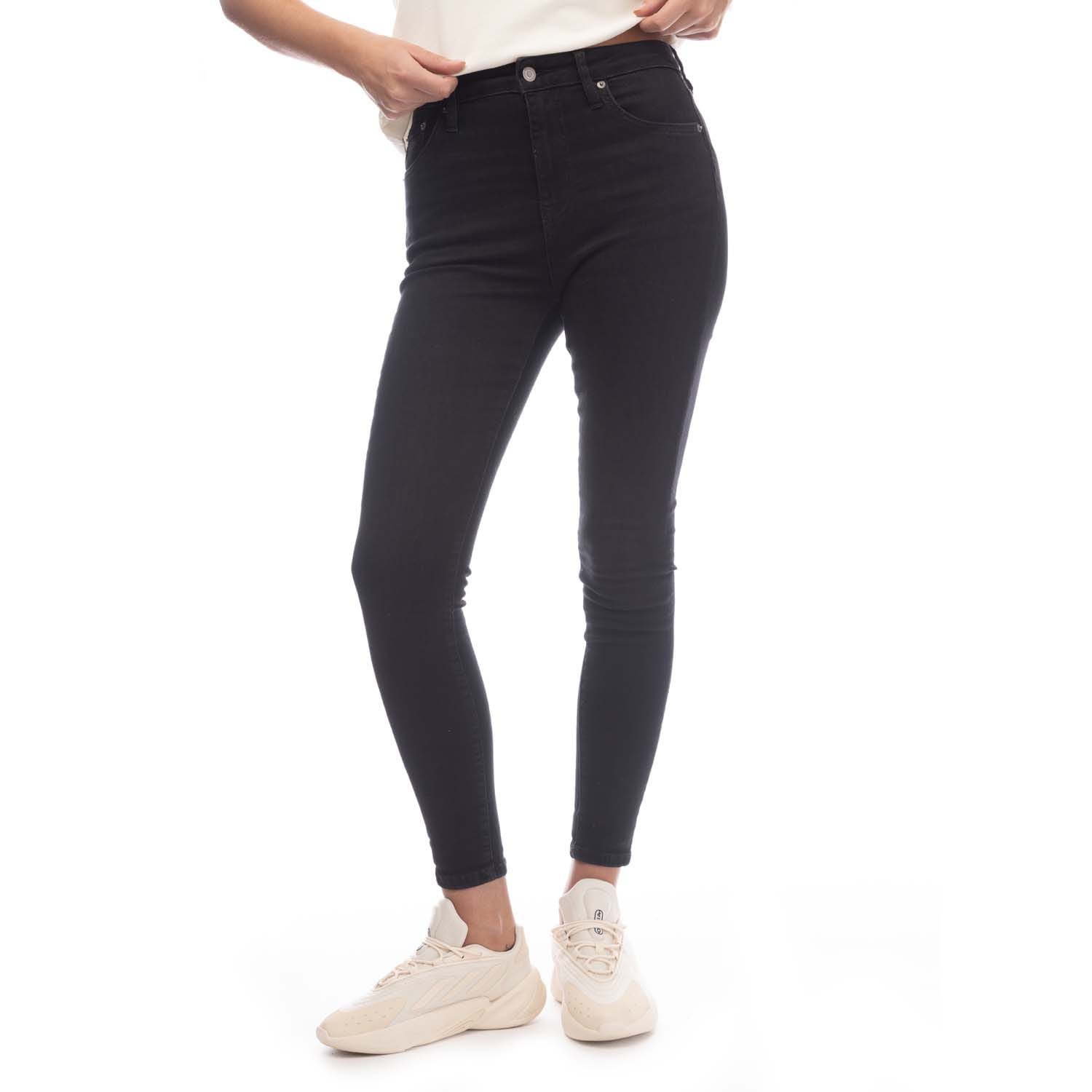 Superdry Womenss Vintage High Rise Skinny Jeans in Black material_cotton - Size 28W/32L