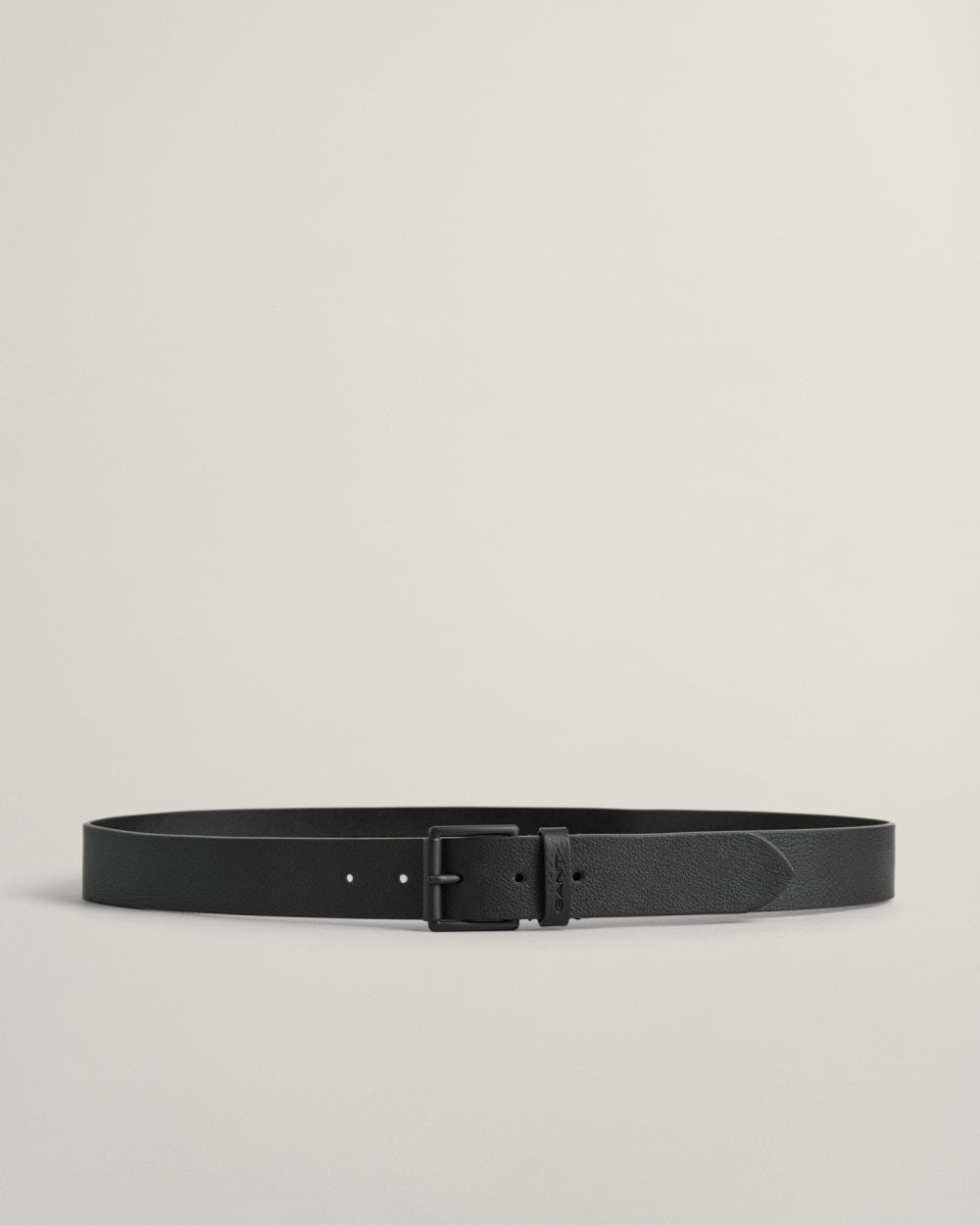 Gant Mens Tonal Buckle Leather Belt - Black - Size 38 inches