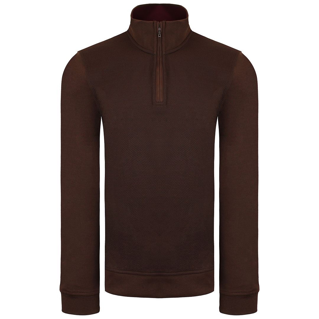 Ted Baker Bits Mens Brown Textured Sweater - Size X-Large