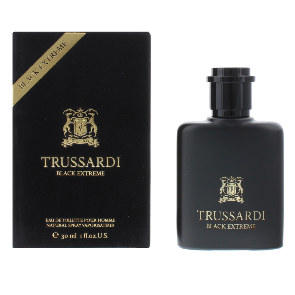 Trussardi Mens Black Extreme Eau de Toilette 30ml Spray - One Size