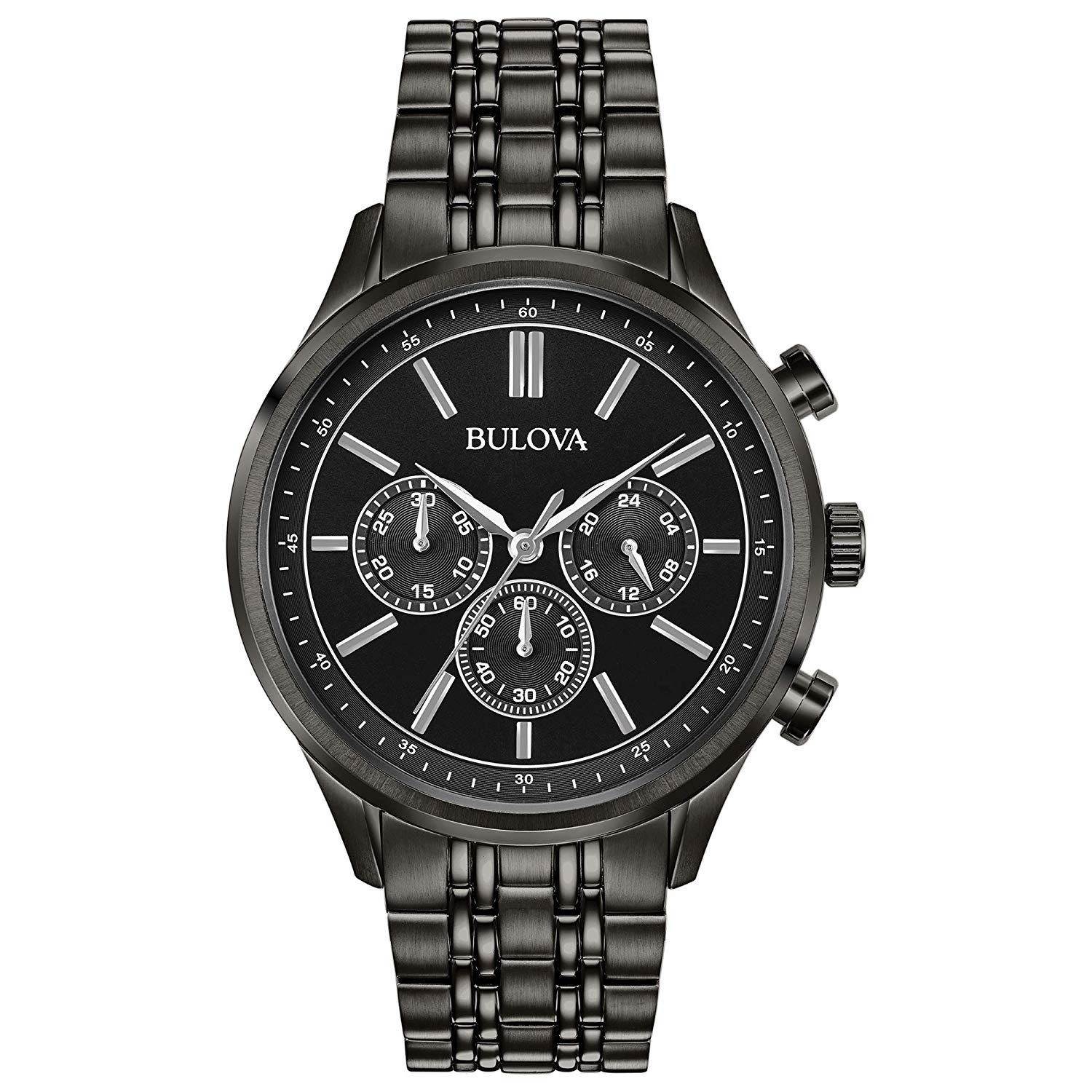 Bulova Exclusives & Specials Mens Grey Watch 98A217 Stainless Steel (archived) - One Size