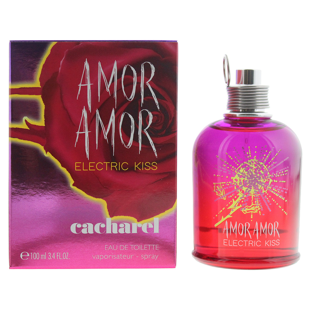 Cacharel Womens Amor Electric Kiss Eau de Toilette 100ml Spray For Her - Pink - One Size