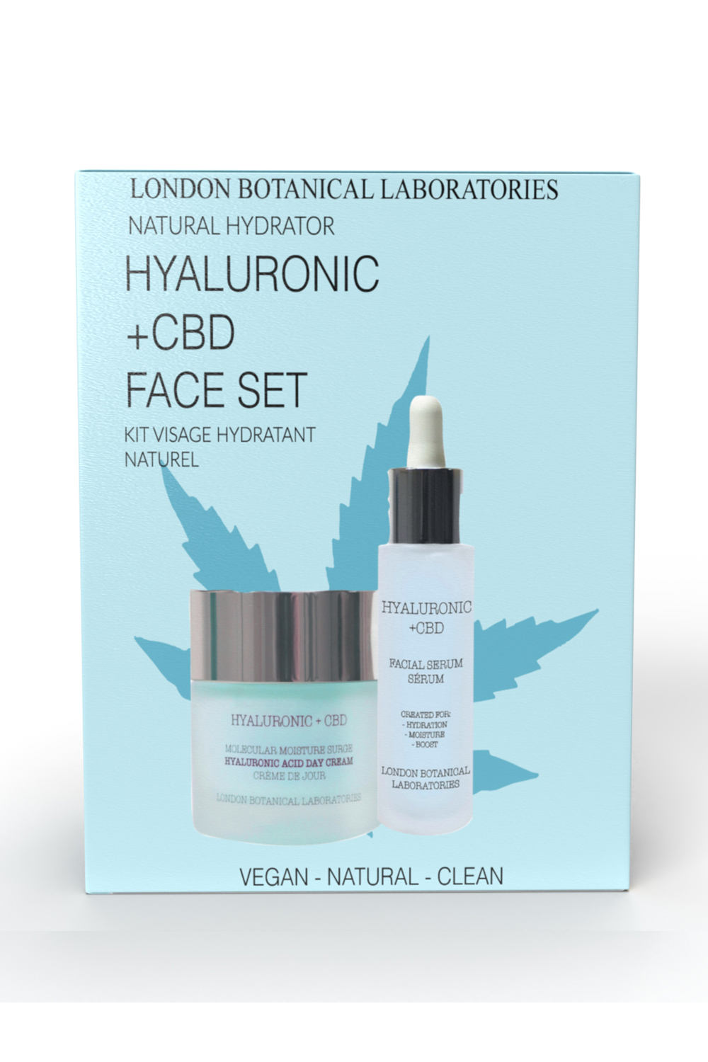 London Botanical Laboratories Womens LBL- CBD + Hyaluronic face Set ( Serum + Moisturiser ) - Cream - One Size