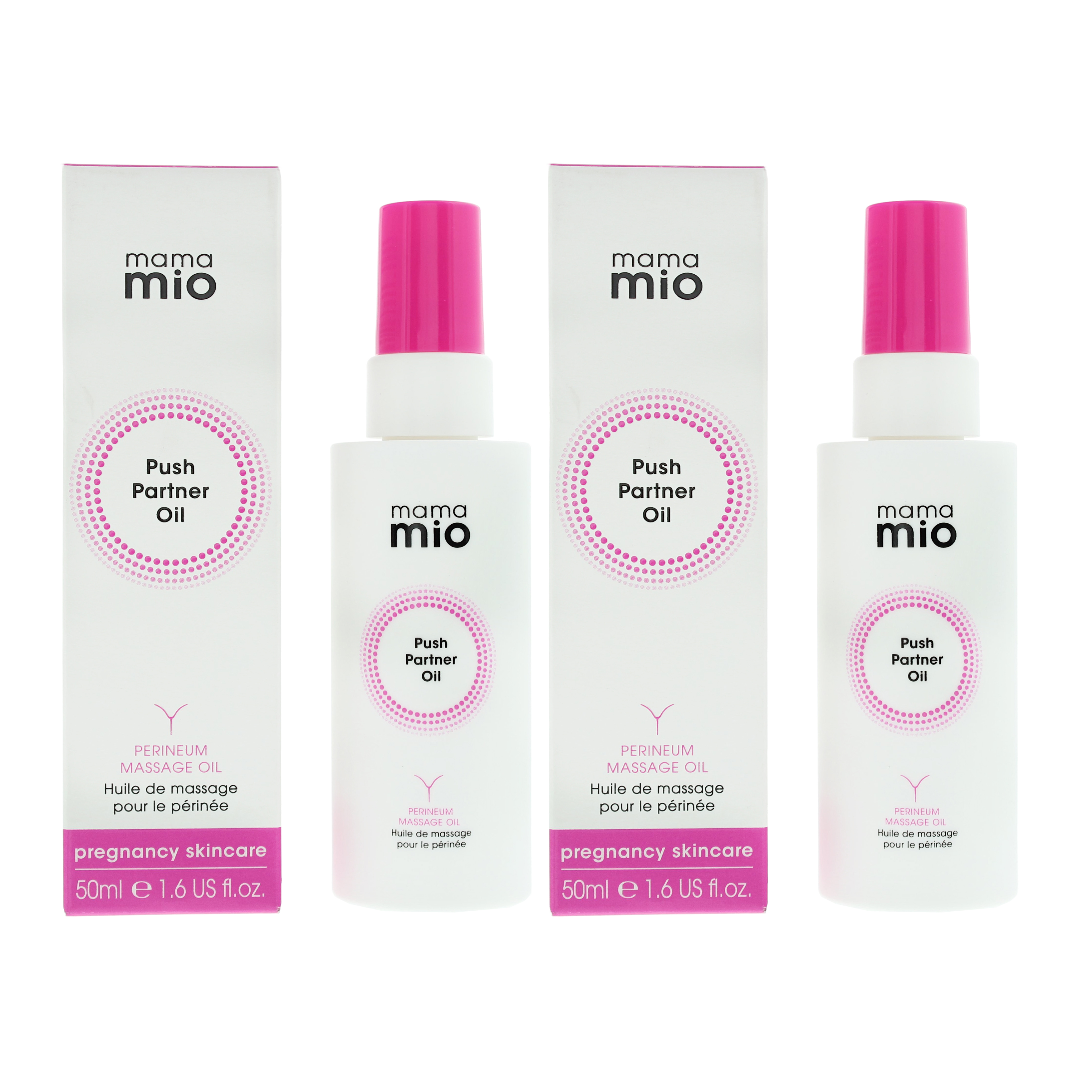 Mama Mio Womens Push Partner Perineum Body Oil 50ml x 2 - NA - One Size