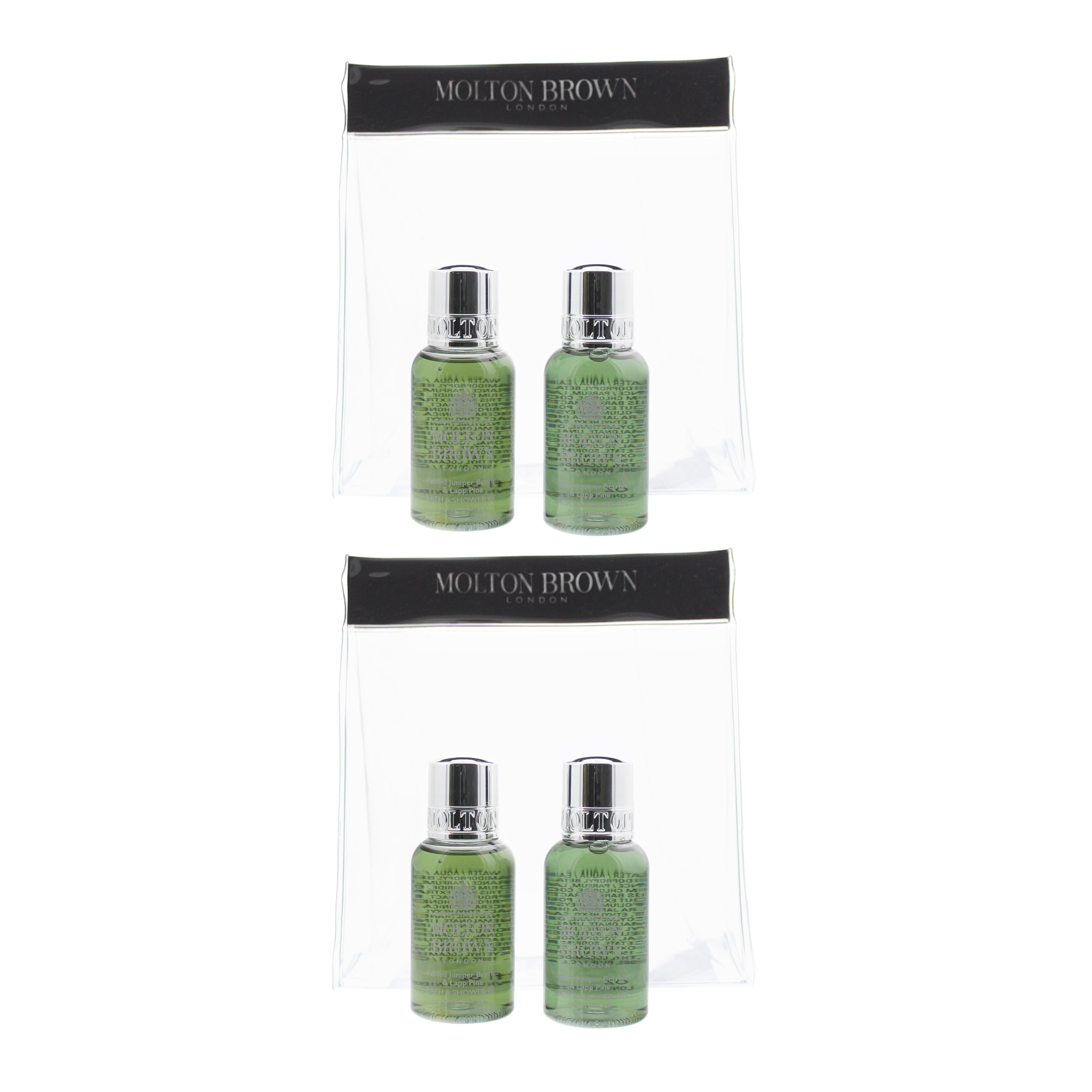 Molton Brown Unisex Fabled Juniper Berries & Lapp Pine Body Wash 30ml x 4 - Gift Set x 2 - One Size