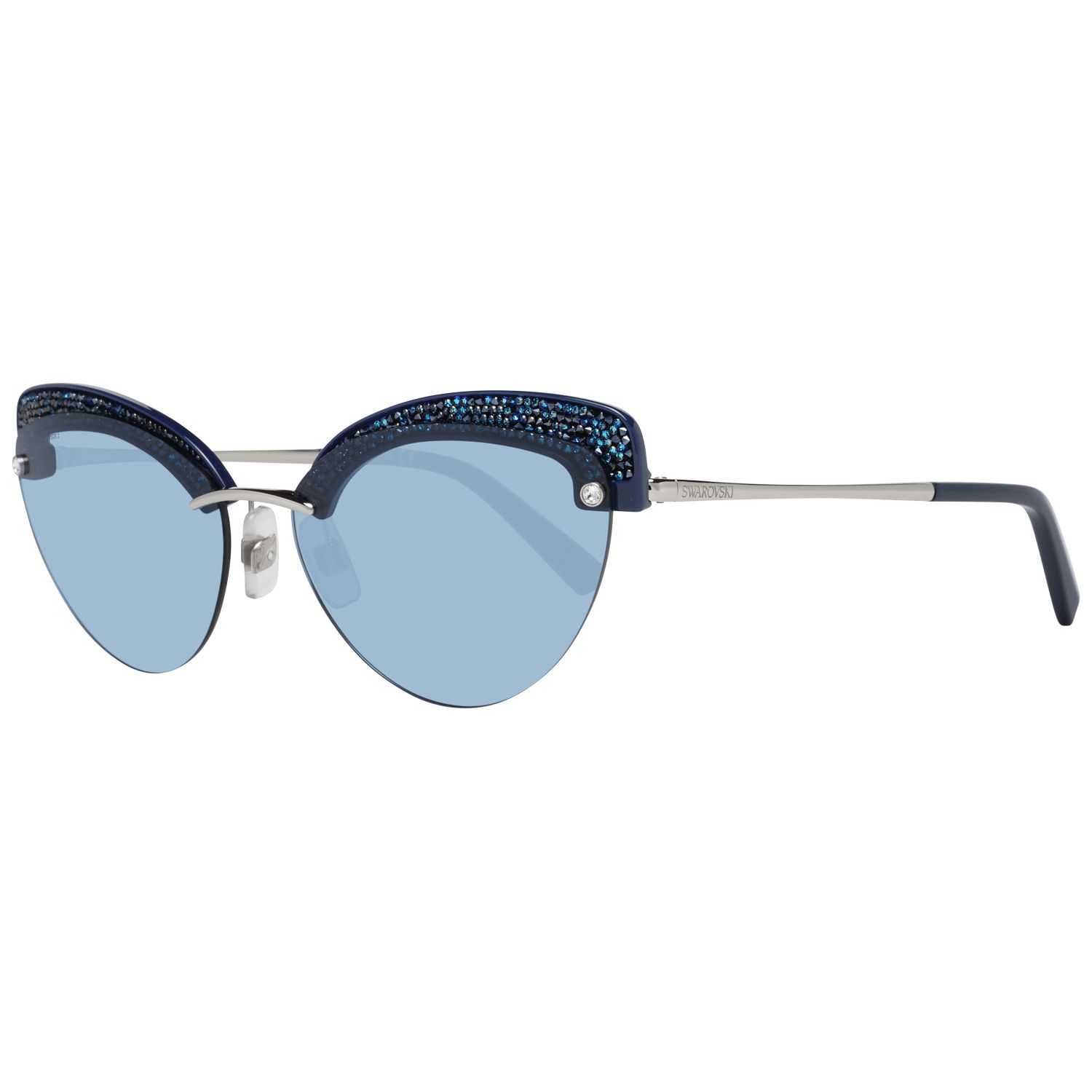 Swarovski Womens Cat Eye Sunglasses - Blue - One Size